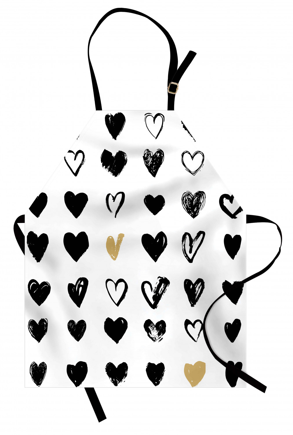 Ambesonne Hearts Kids Apron Boys Girls Apron Bib Cooking & Painting