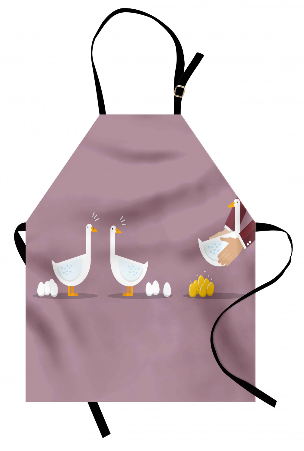 Apron Adjustable Strap for Gardening and Cooking Standard Size Ambesonne