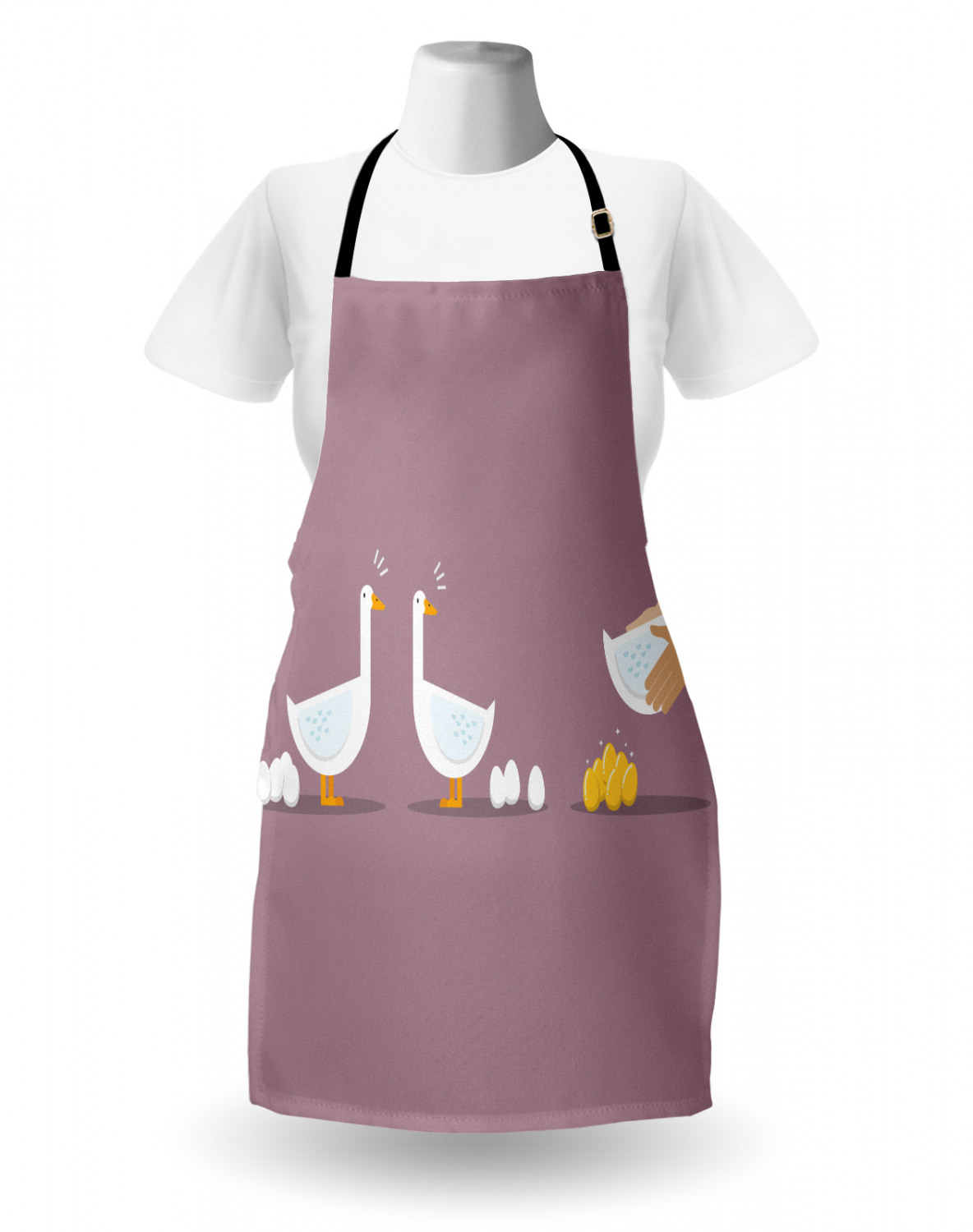 Apron Adjustable Strap for Gardening and Cooking Standard Size Ambesonne