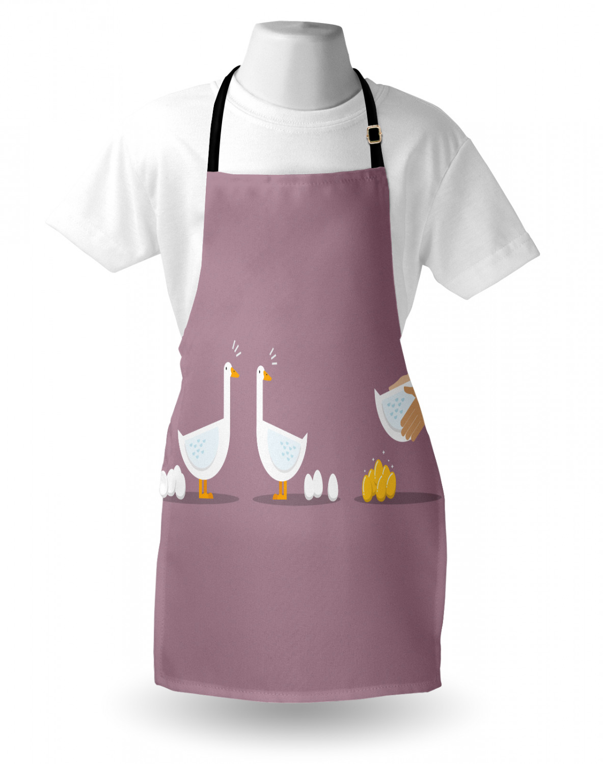 Apron Adjustable Strap for Gardening and Cooking Standard Size Ambesonne