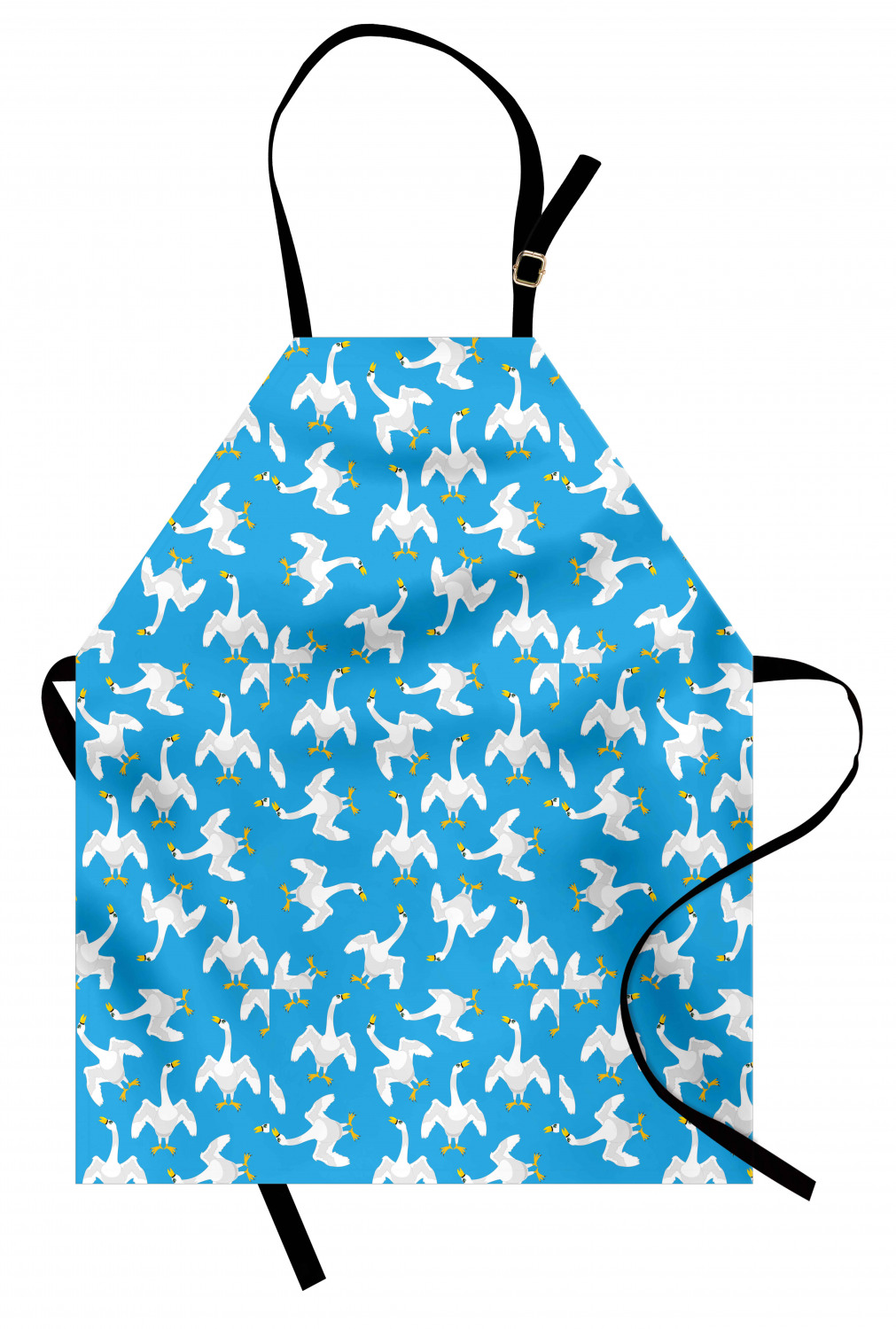 Apron Adjustable Strap for Gardening and Cooking Standard Size Ambesonne