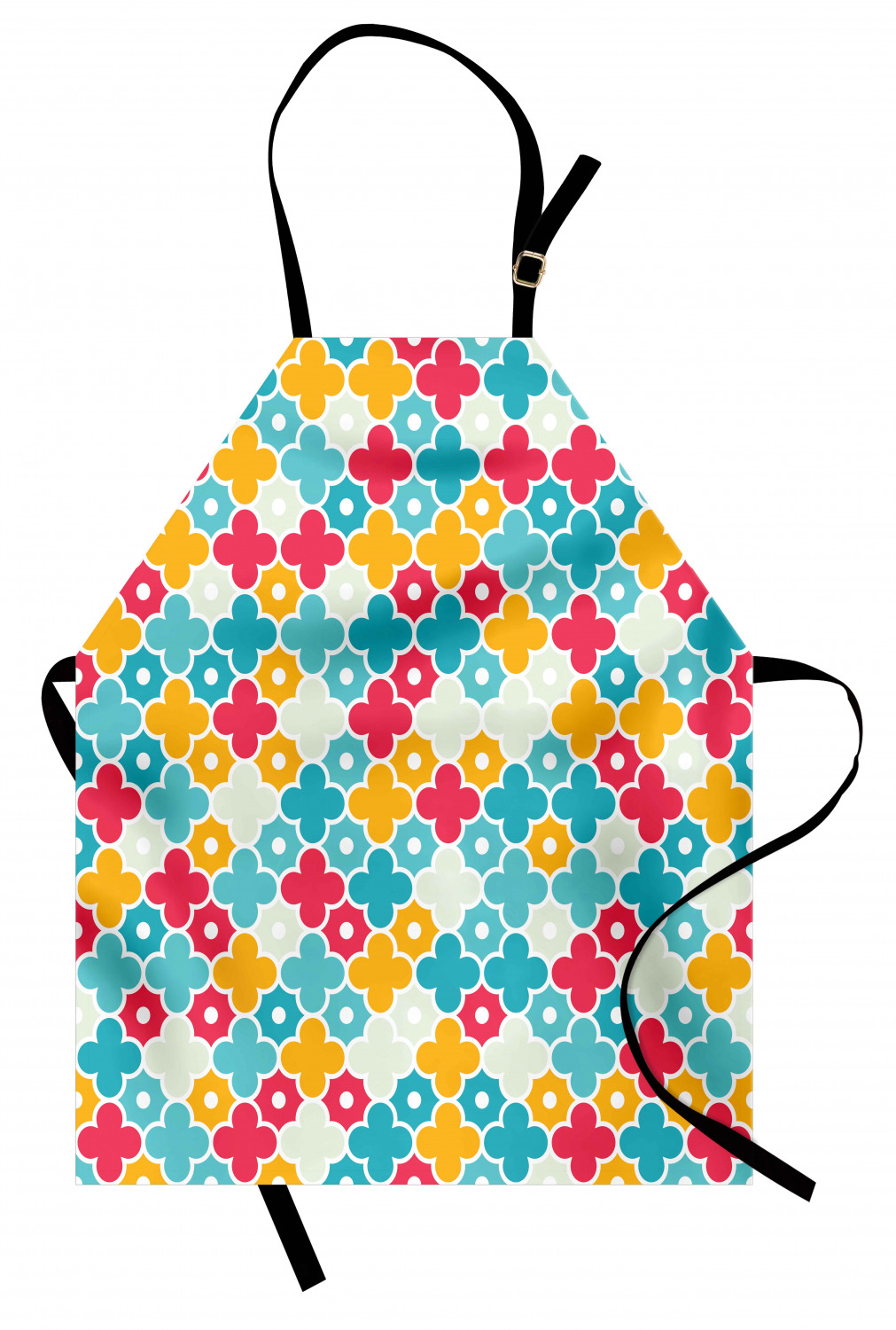 Ambesonne Durable Apron Bib with Adjustable Neck for Cooking Gardening