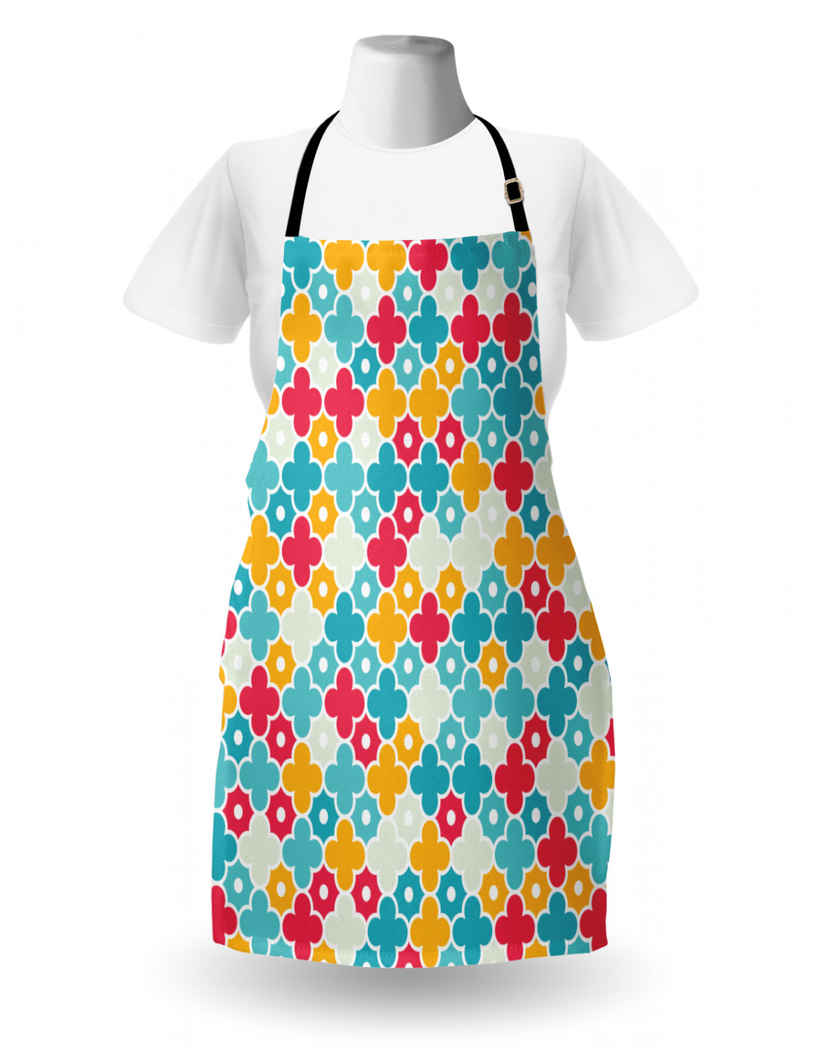 Ambesonne Durable Apron Bib with Adjustable Neck for Cooking Gardening