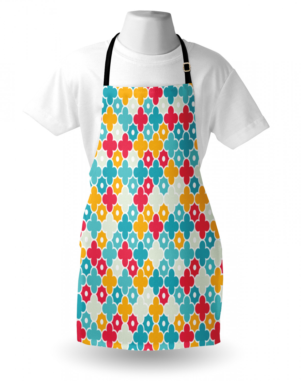 Ambesonne Durable Apron Bib with Adjustable Neck for Cooking Gardening