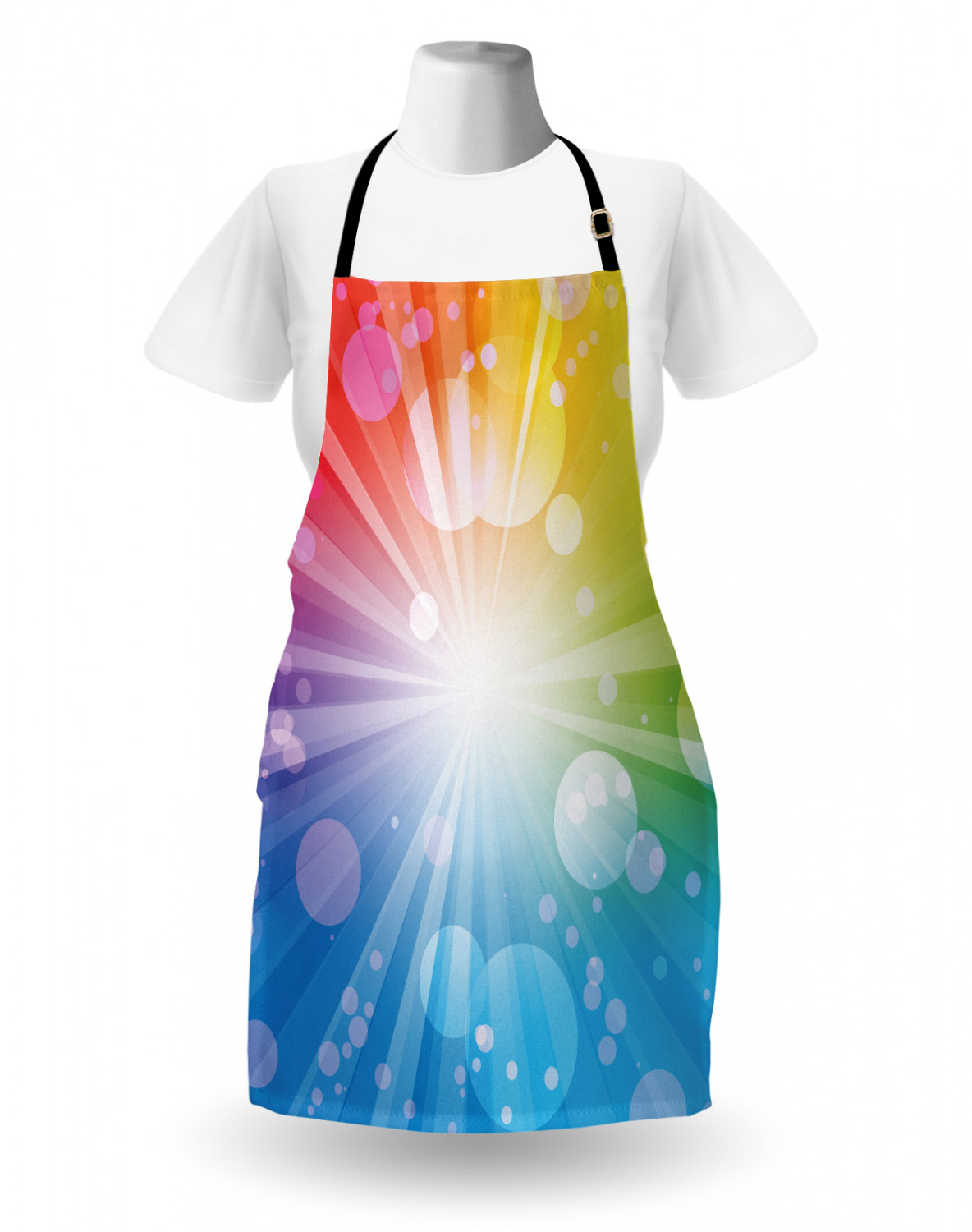 Ambesonne Unisex Standard Size Apron Adjustable Neck for Gardening and Cooking 