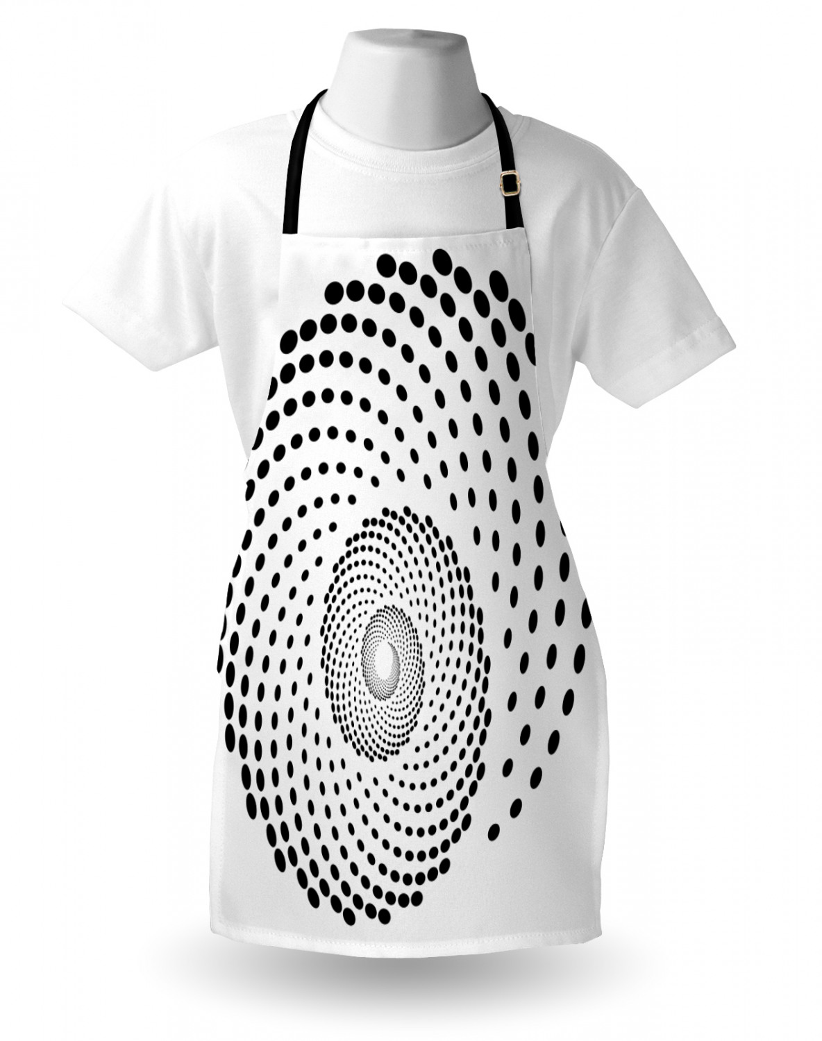 Ambesonne White Apron Unisex Kitchen Bib with Adjustable Neck Cooking Baking