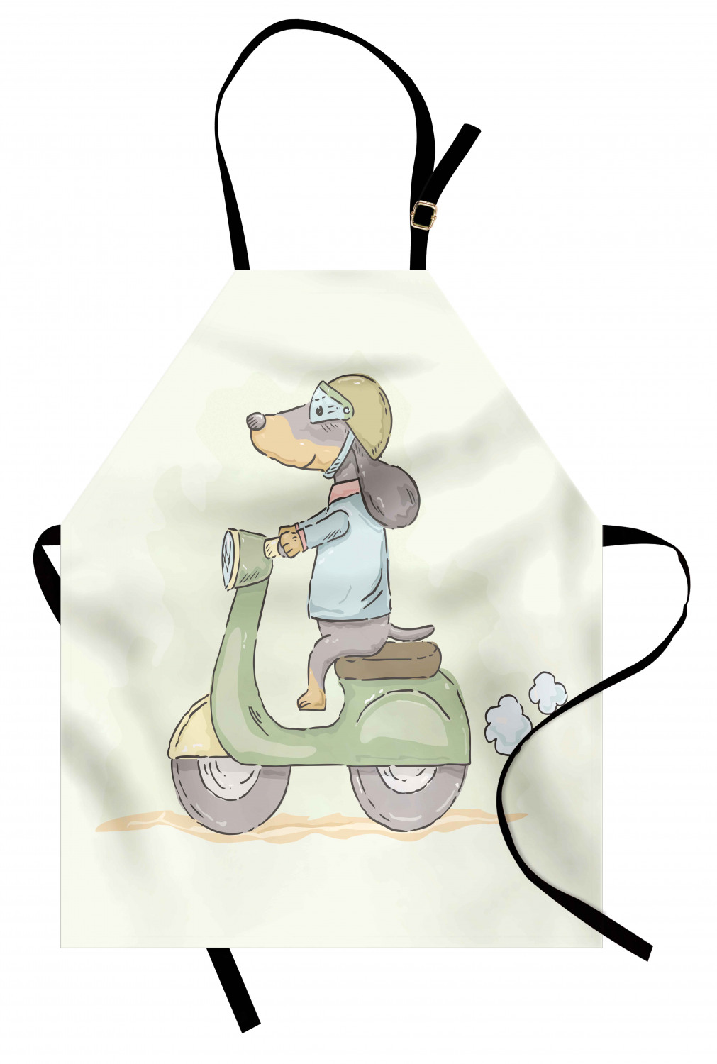 Ambesonne Motorcycle Kids Apron Boys Girls Apron Bib Cooking & Painting