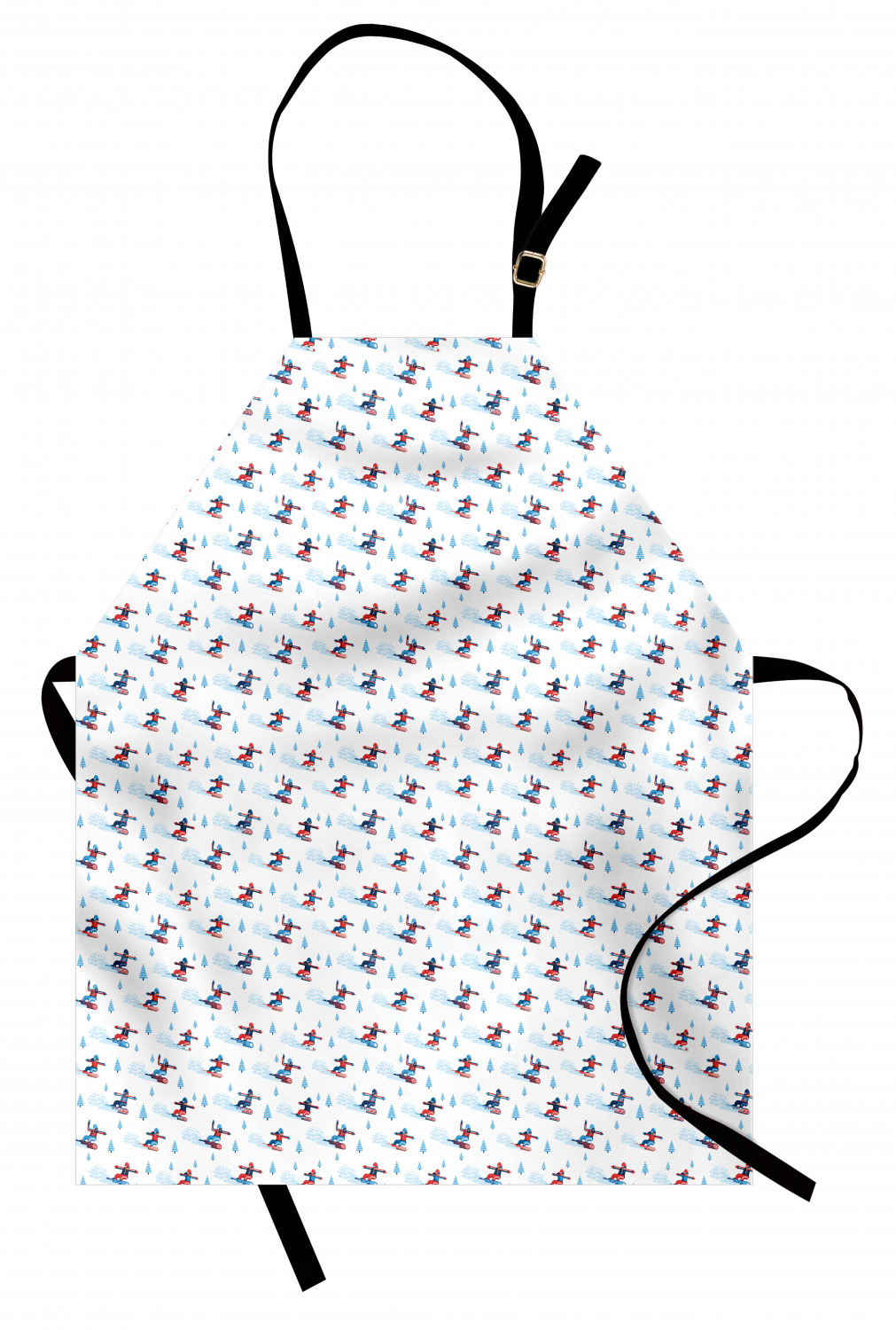 Ambesonne Apron with Adjustable Black Strap for Cooking Unisex Washable