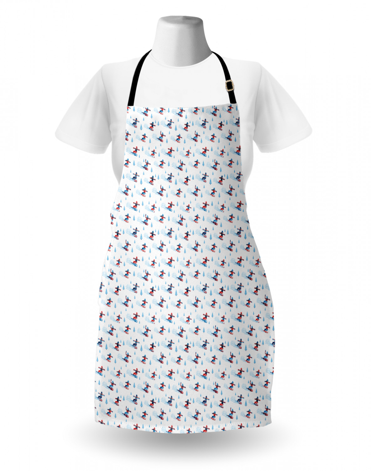 Ambesonne Apron with Adjustable Black Strap for Cooking Unisex Washable