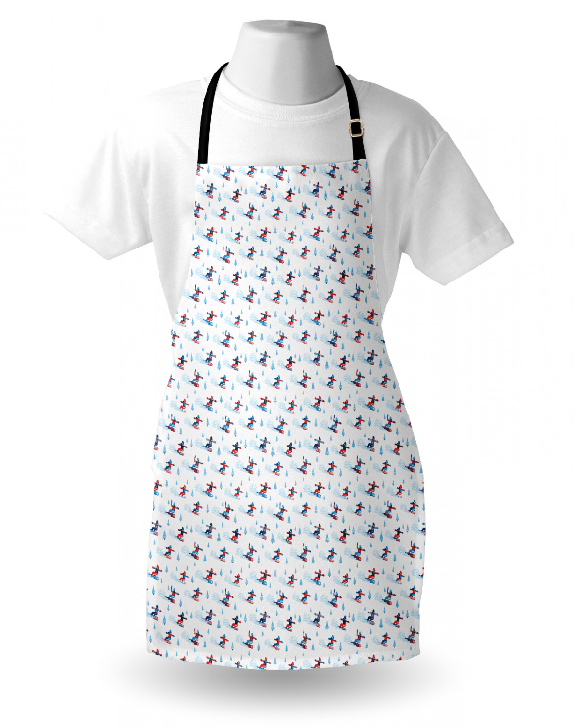 Ambesonne Apron with Adjustable Black Strap for Cooking Unisex Washable