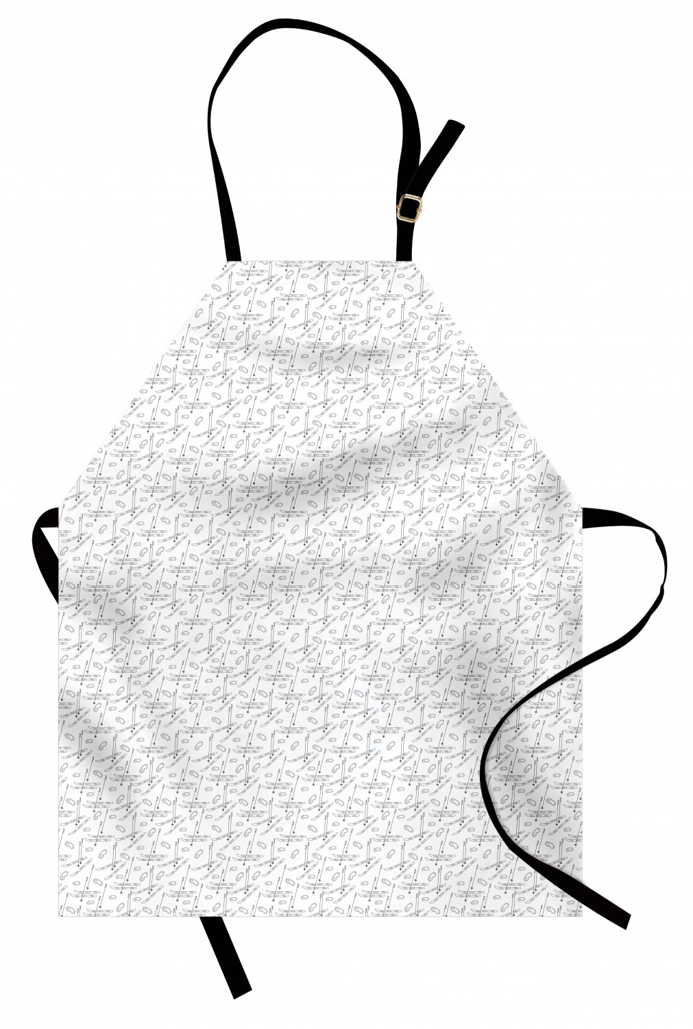 Ambesonne Apron with Adjustable Black Strap for Cooking Unisex Washable