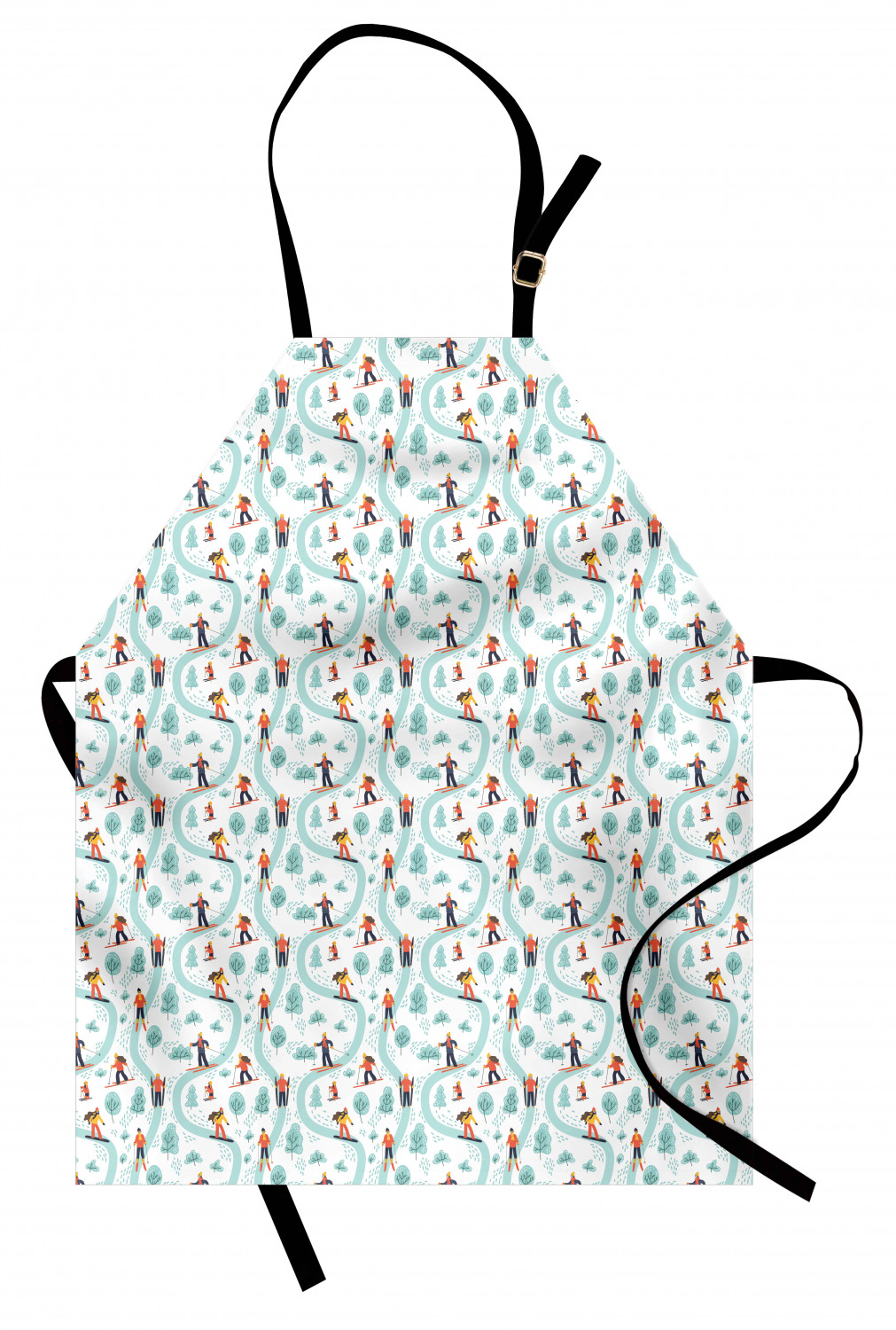 Ambesonne Apron with Adjustable Black Strap for Cooking Unisex Washable