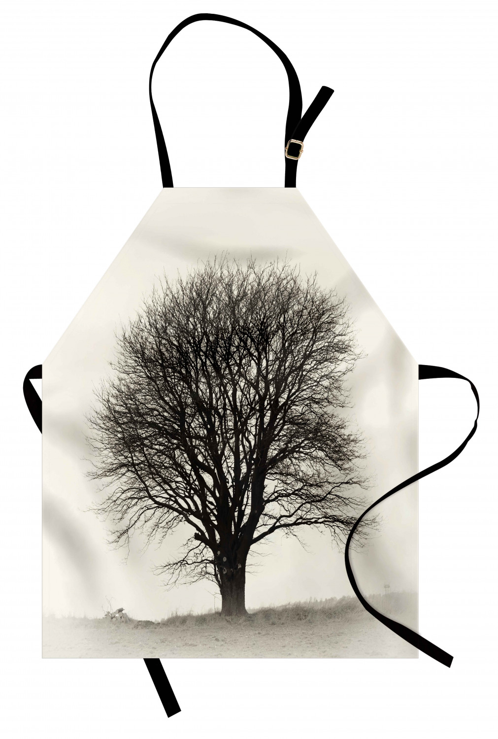 Fall Apron Unisex Kitchen Bib with Adjustable Neck Cooking Ambesonne