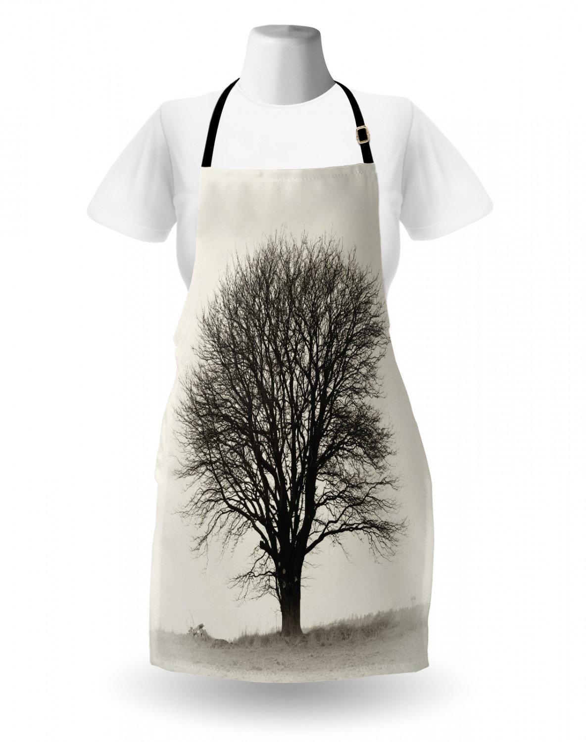 Fall Apron Unisex Kitchen Bib with Adjustable Neck Cooking Ambesonne