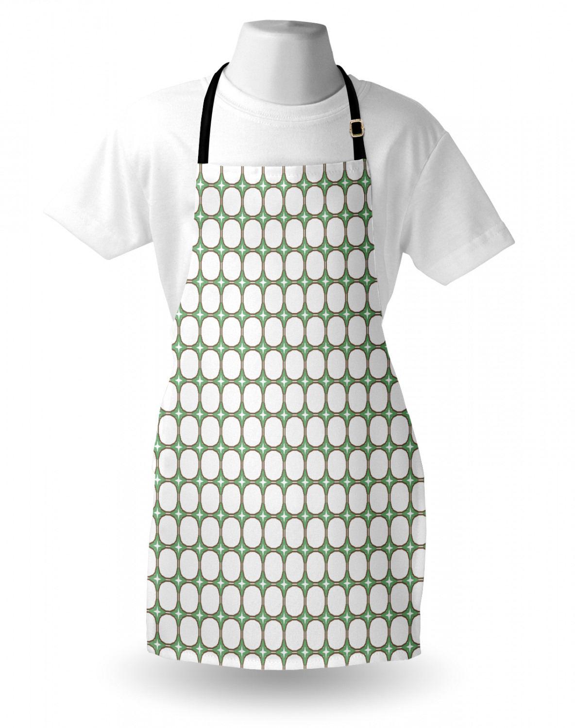 Ambesonne Apron Adjustable Black Strap for Gardening Cooking Standard Size - Picture 75 of 105