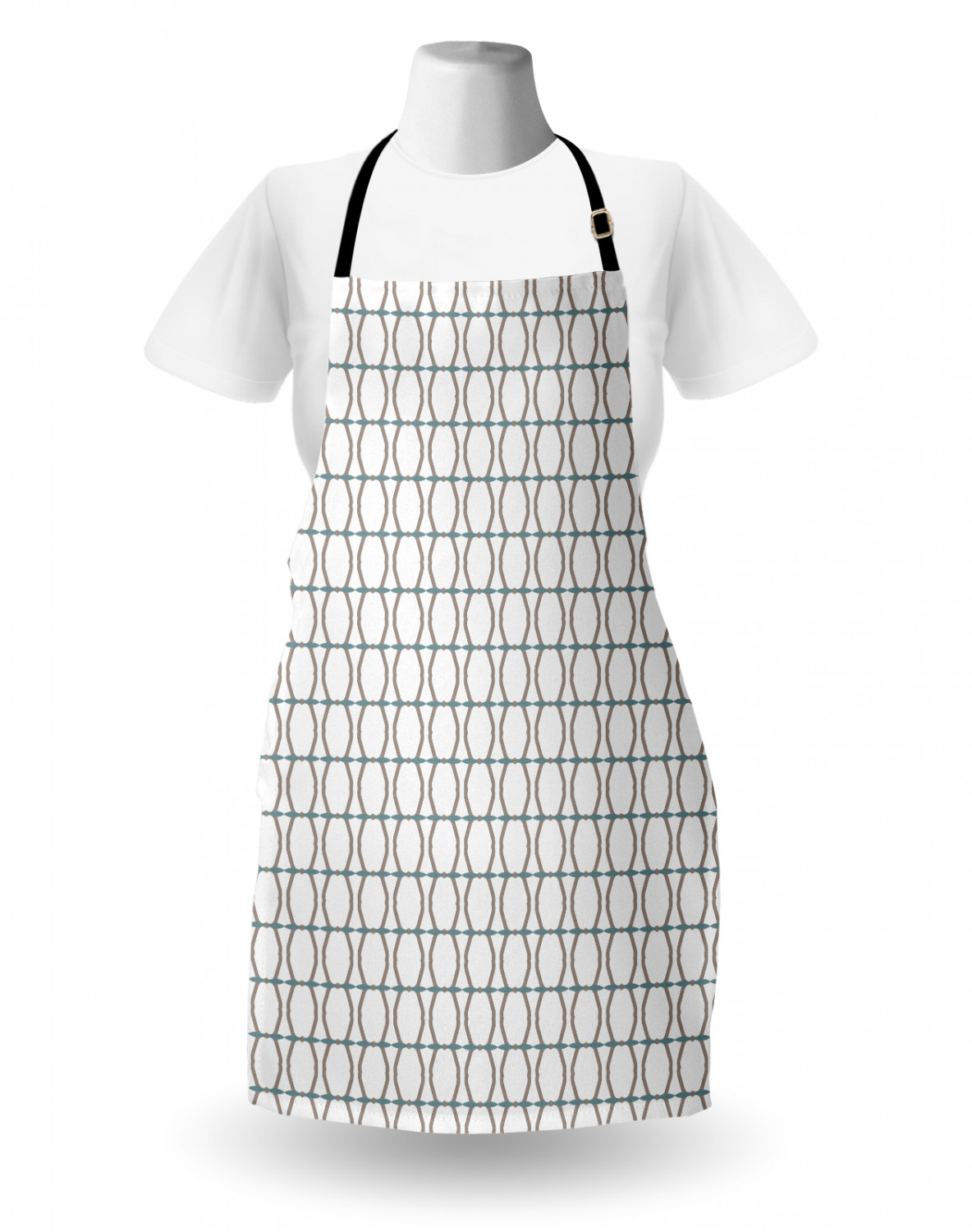 Ambesonne Apron Adjustable Black Strap for Gardening Cooking Standard Size - Picture 11 of 105