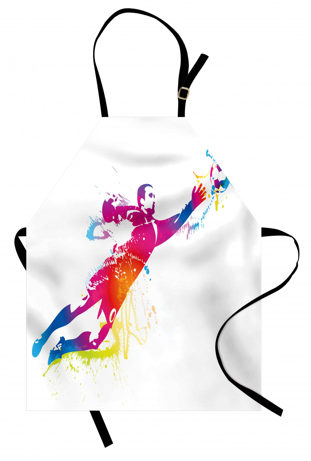 Ambesonne Rainbow Fun Kids Apron Boys Girls Apron Bib Cooking & Painting