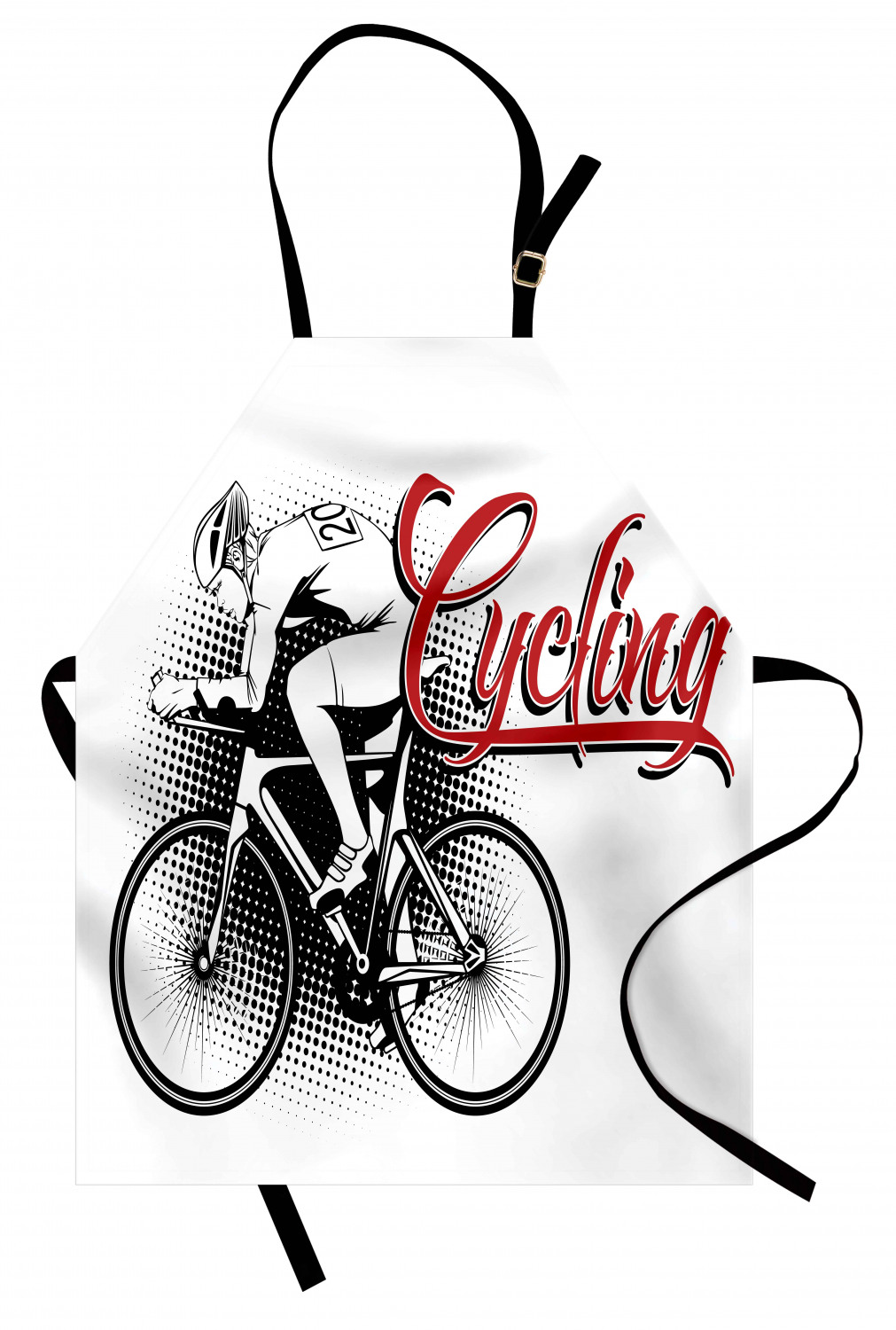 Motorcycle Apron Unisex Kitchen Bib with Adjustable Neck for Cooking Gardening