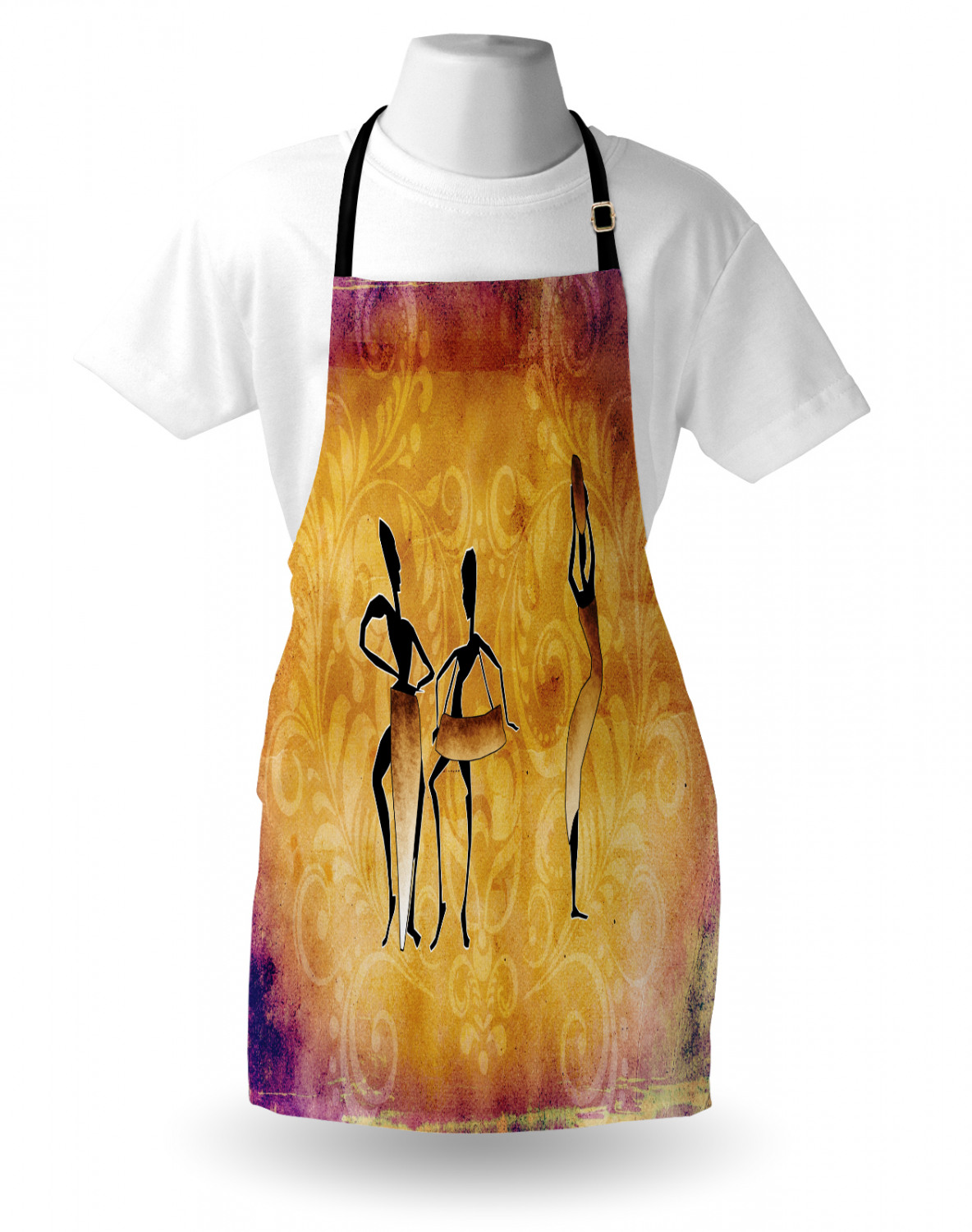 African Tribal Apron Unisex Kitchen Bib with Adjustable Neck Cooking ...