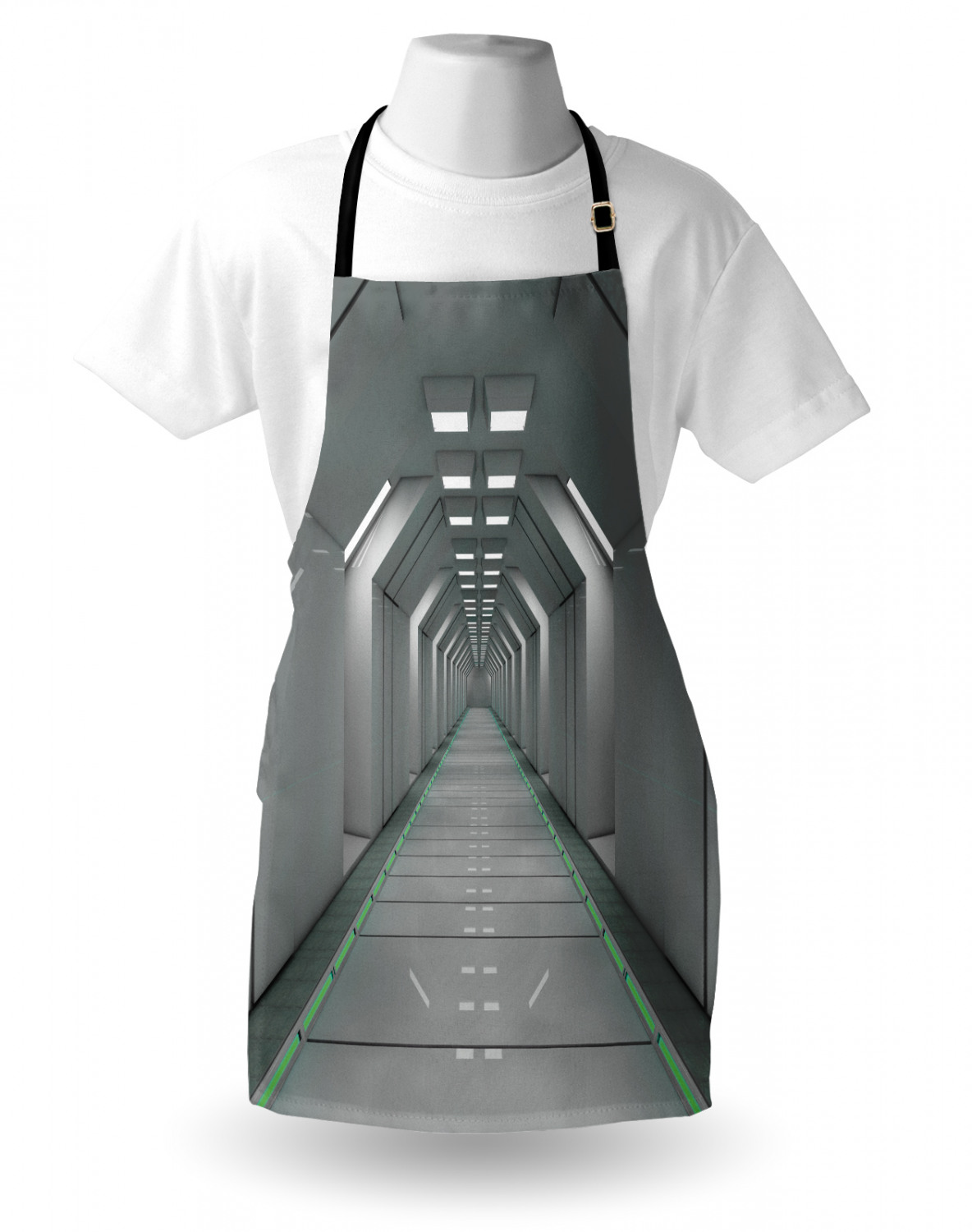 Ambesonne Unisex Apron with Adjustable Neck for Gardening Cooking