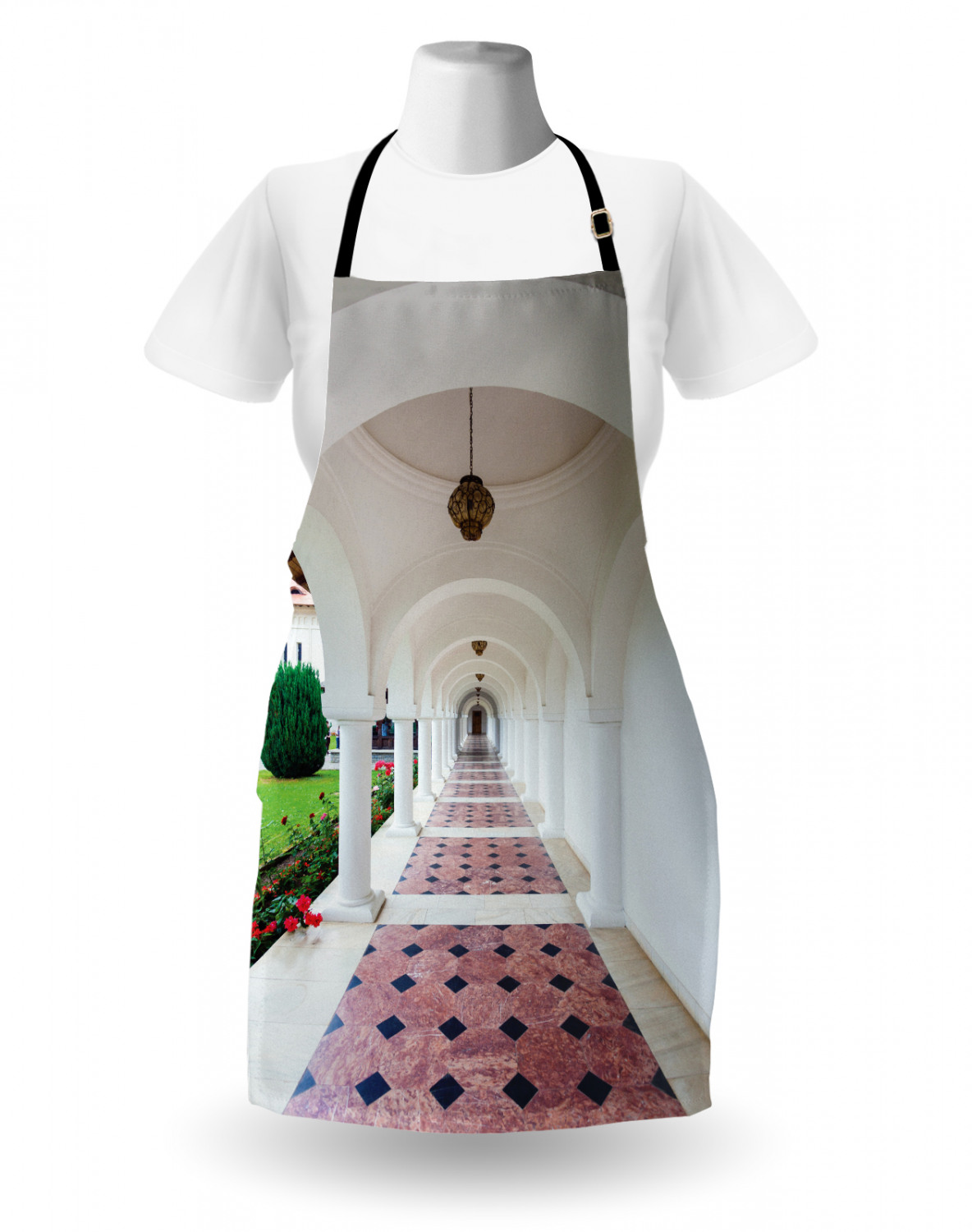 Ambesonne Unisex Apron with Adjustable Neck for Gardening Cooking