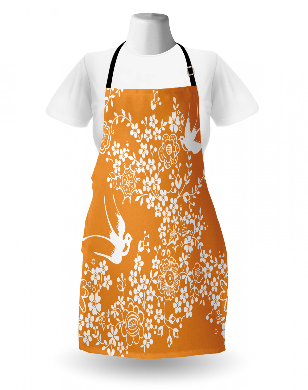 Ambesonne Unisex Apron with Adjustable Neck for Gardening Cooking