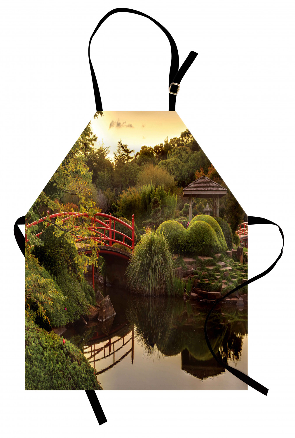 Ambesonne Unisex Apron with Adjustable Neck for Gardening Cooking