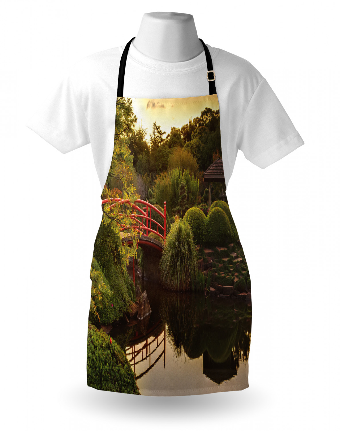 Ambesonne Unisex Apron with Adjustable Neck for Gardening Cooking