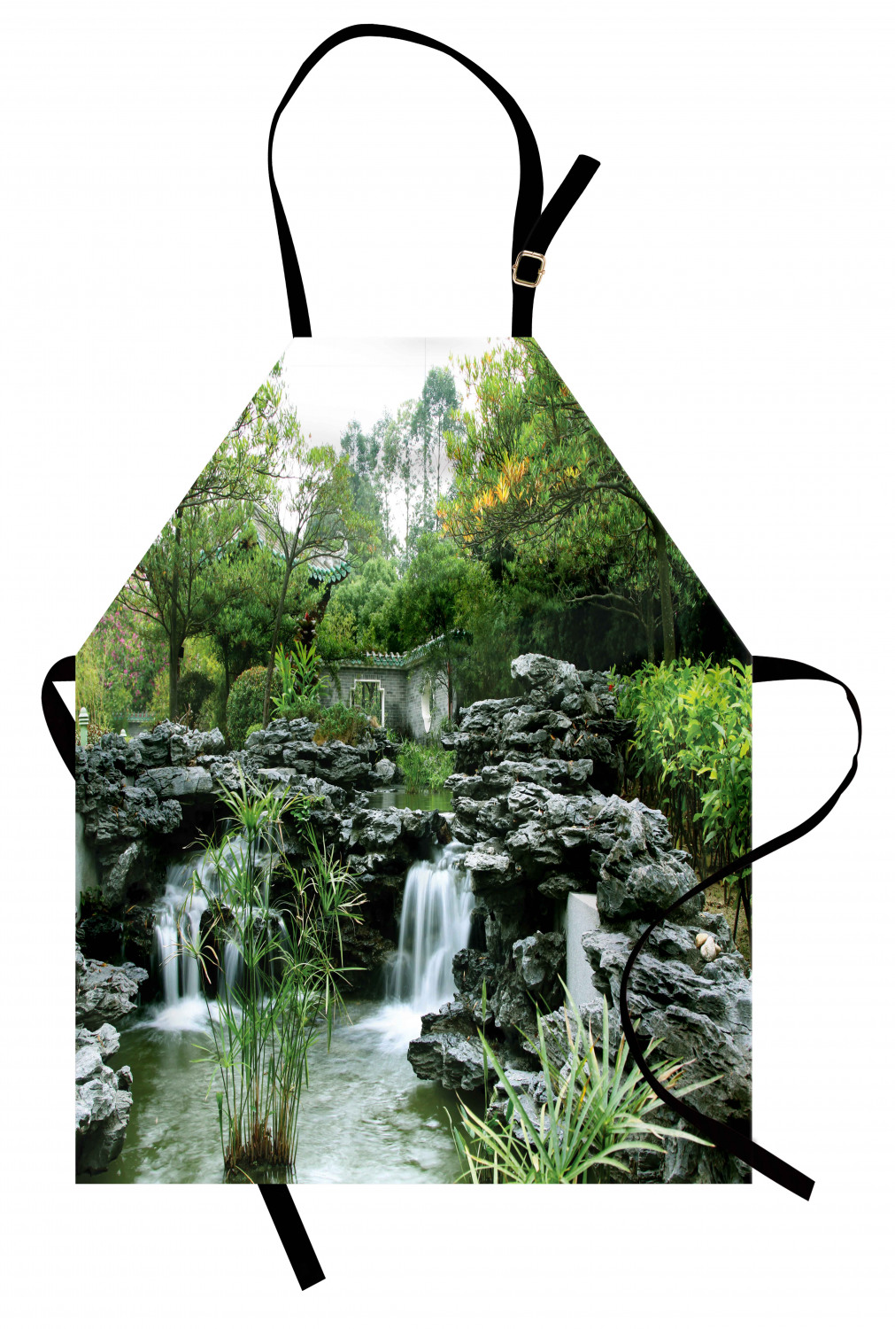 Ambesonne Unisex Apron with Adjustable Neck for Gardening Cooking