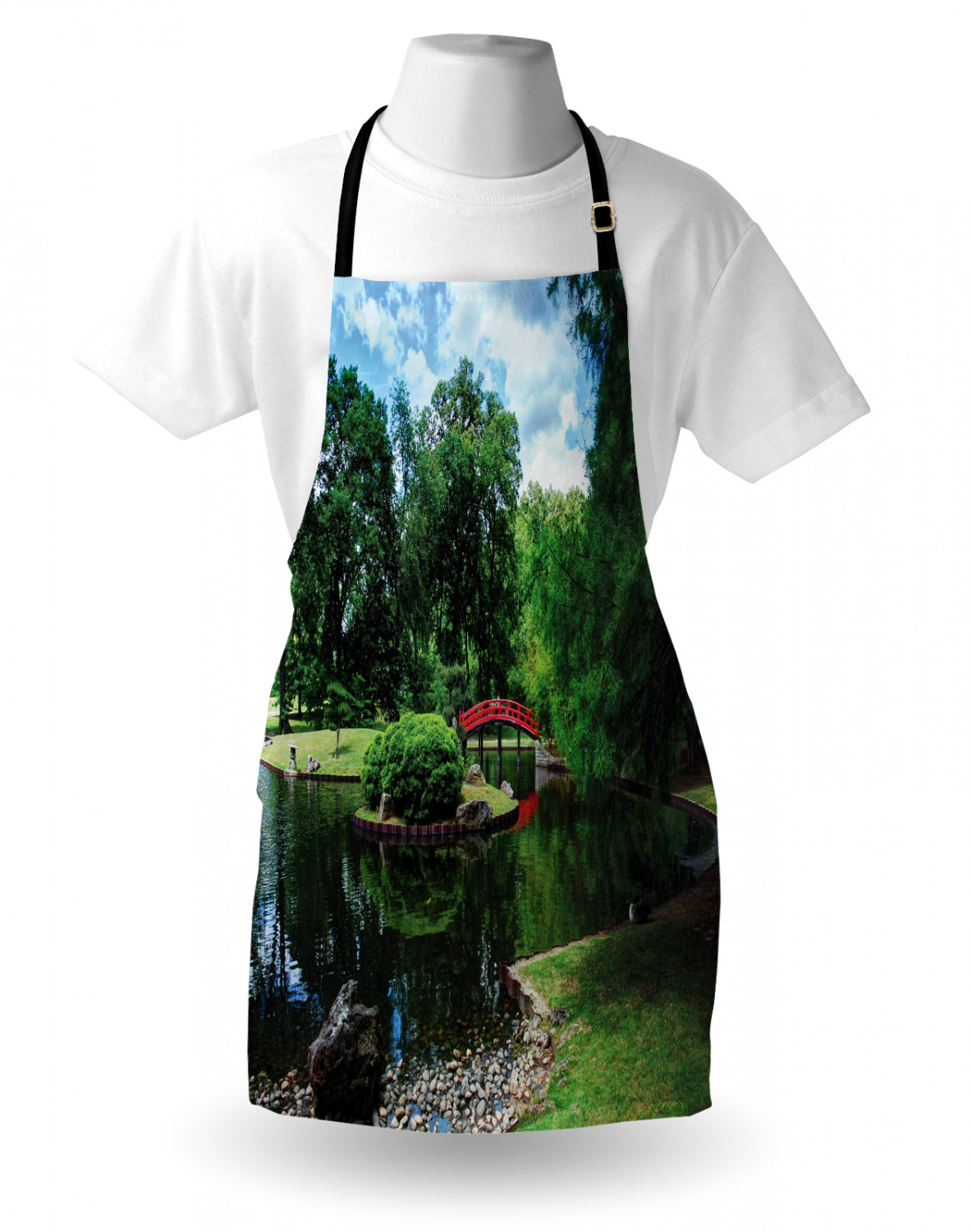 Ambesonne Unisex Apron with Adjustable Neck for Gardening Cooking