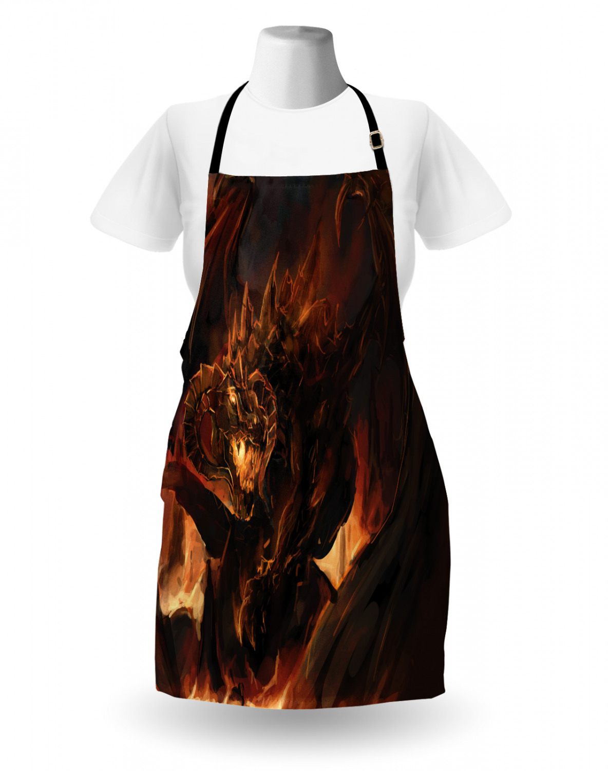 Ambesonne Unisex Apron with Adjustable Neck for Gardening Cooking