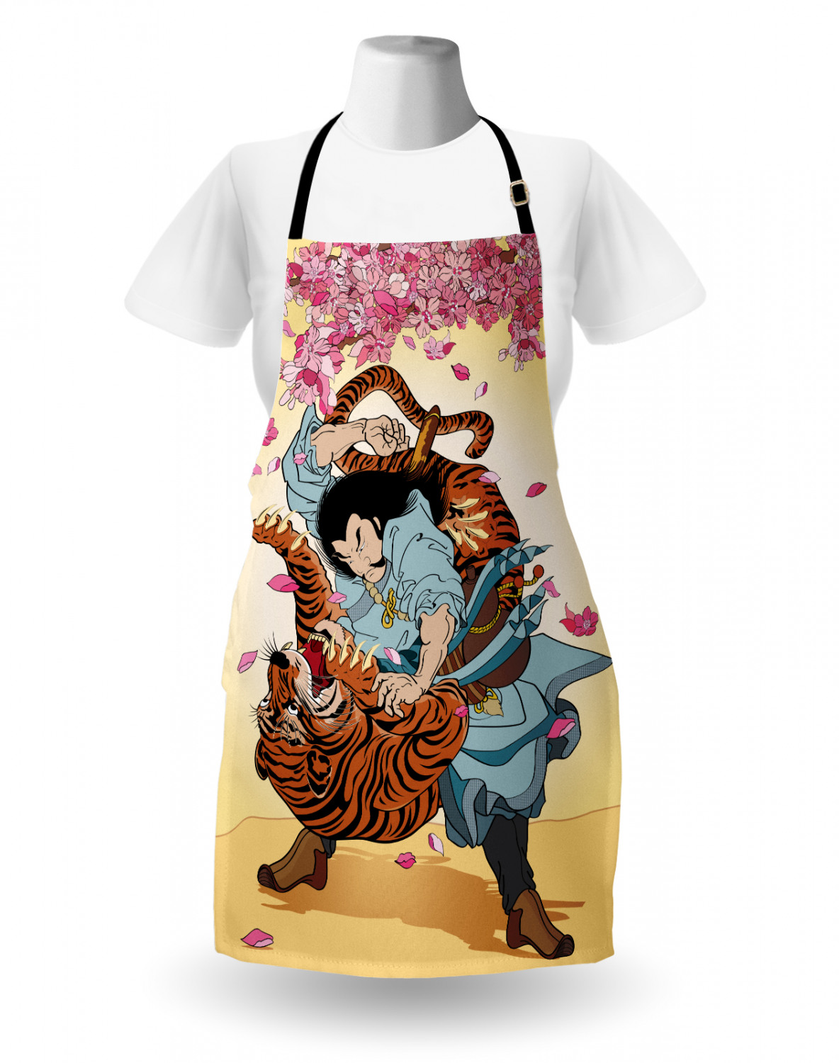 Ambesonne Unisex Apron with Adjustable Neck for Gardening Cooking