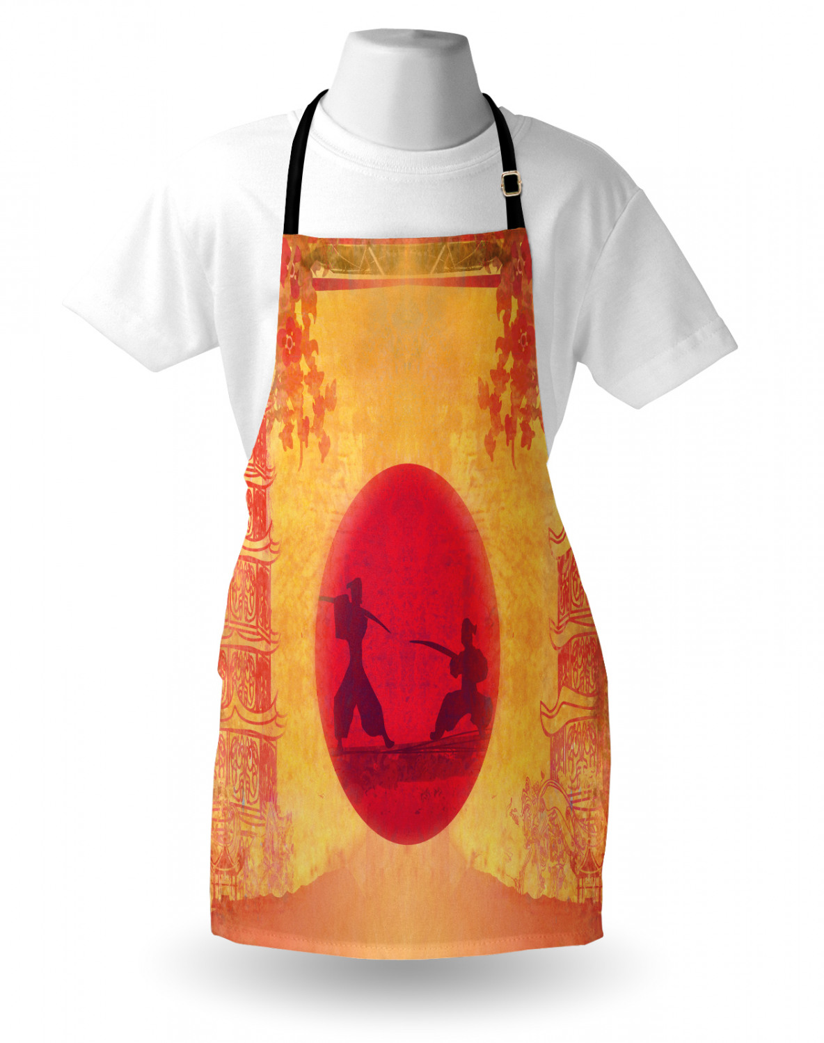 Ambesonne Unisex Apron with Adjustable Neck for Gardening Cooking