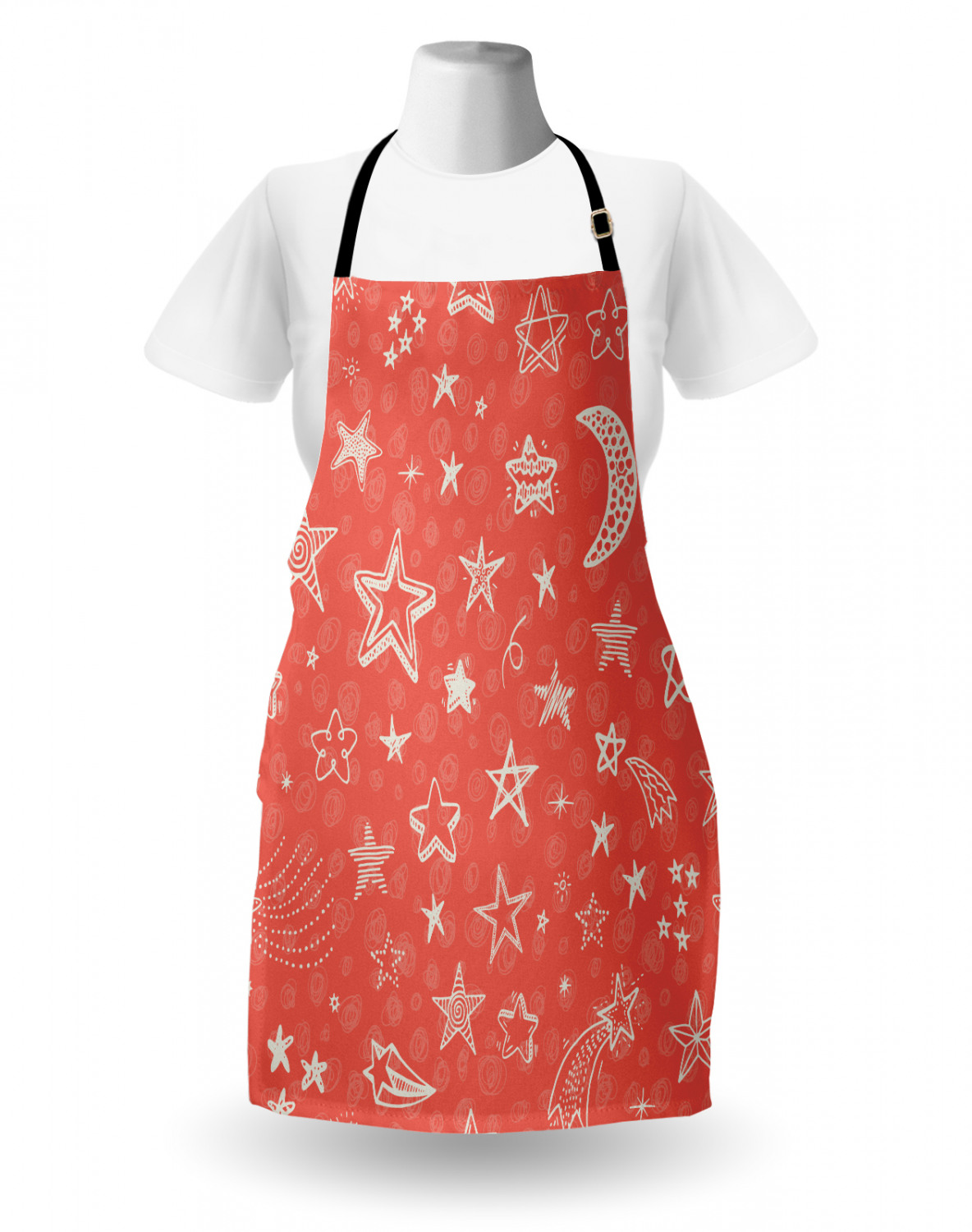 Ambesonne Unisex Apron with Adjustable Neck for Gardening Cooking