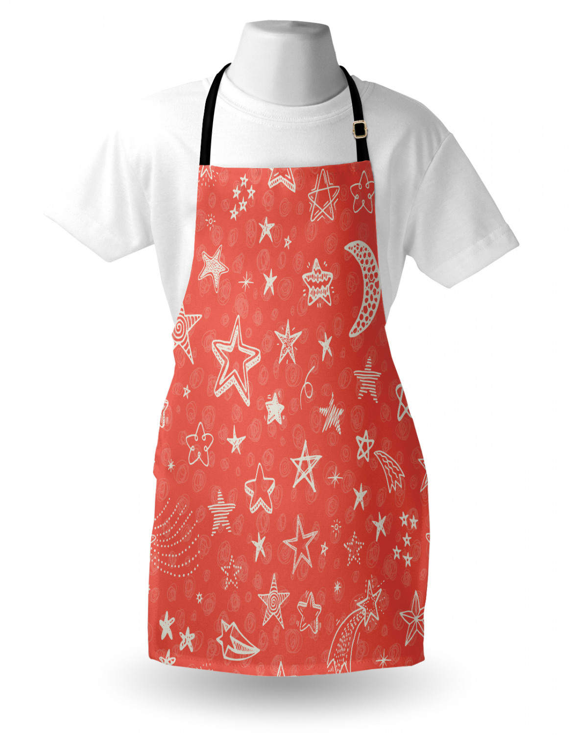 Ambesonne Unisex Apron with Adjustable Neck for Gardening Cooking