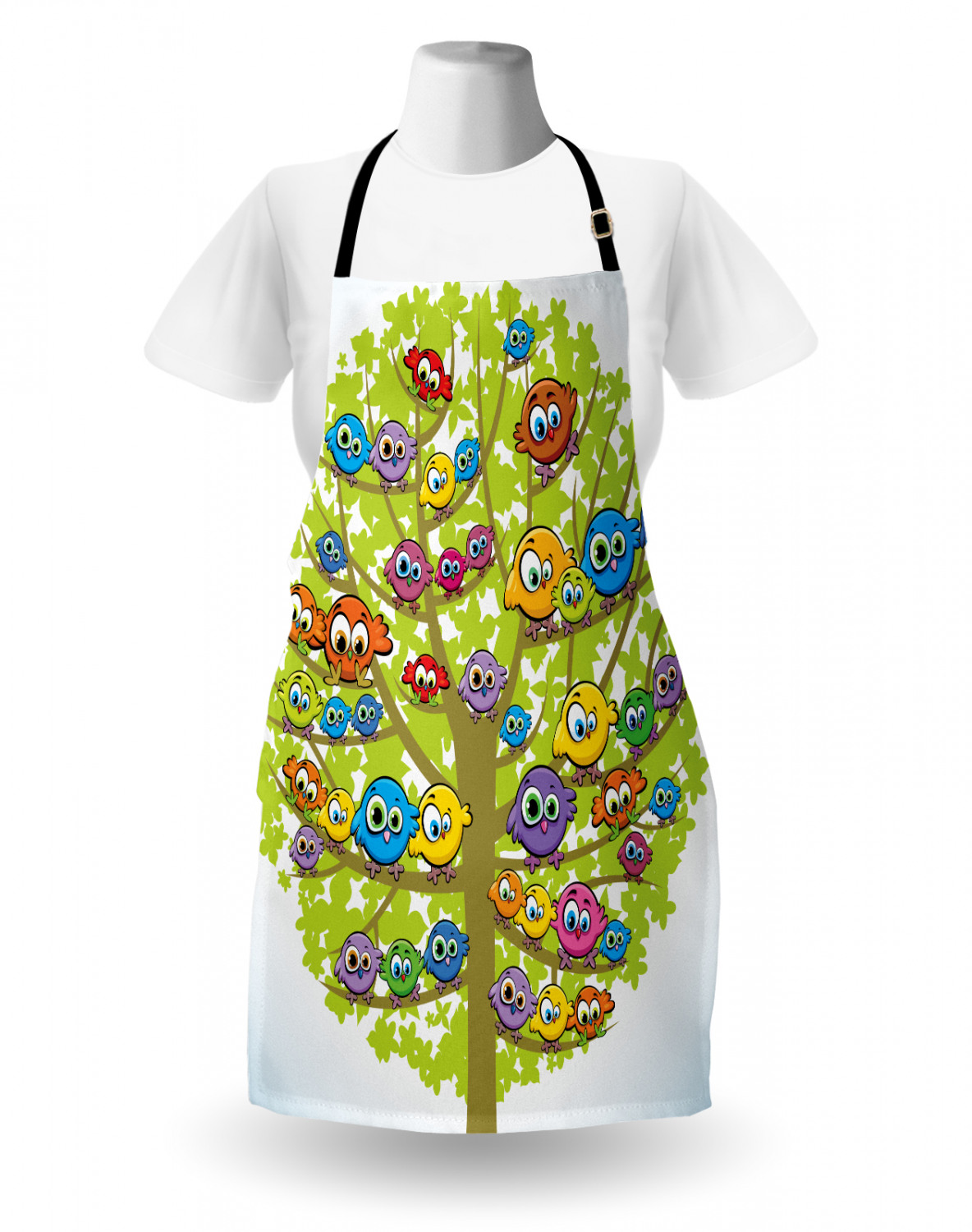 Ambesonne Durable Apron Bib with Adjustable Neck for Cooking Gardening