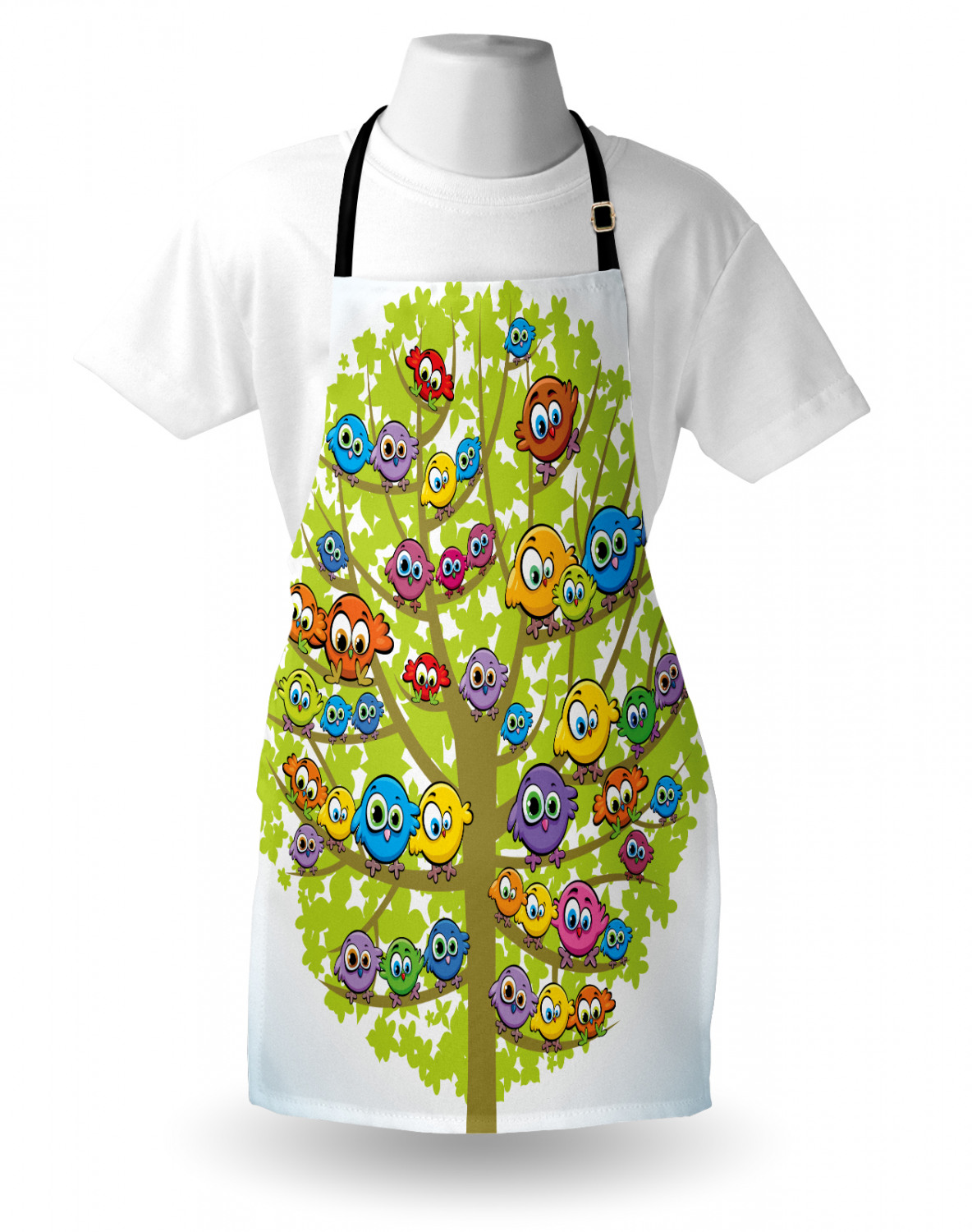 Ambesonne Durable Apron Bib with Adjustable Neck for Cooking Gardening