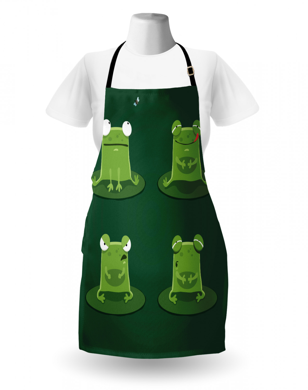 Ambesonne Unisex Apron with Adjustable Neck for Gardening Cooking