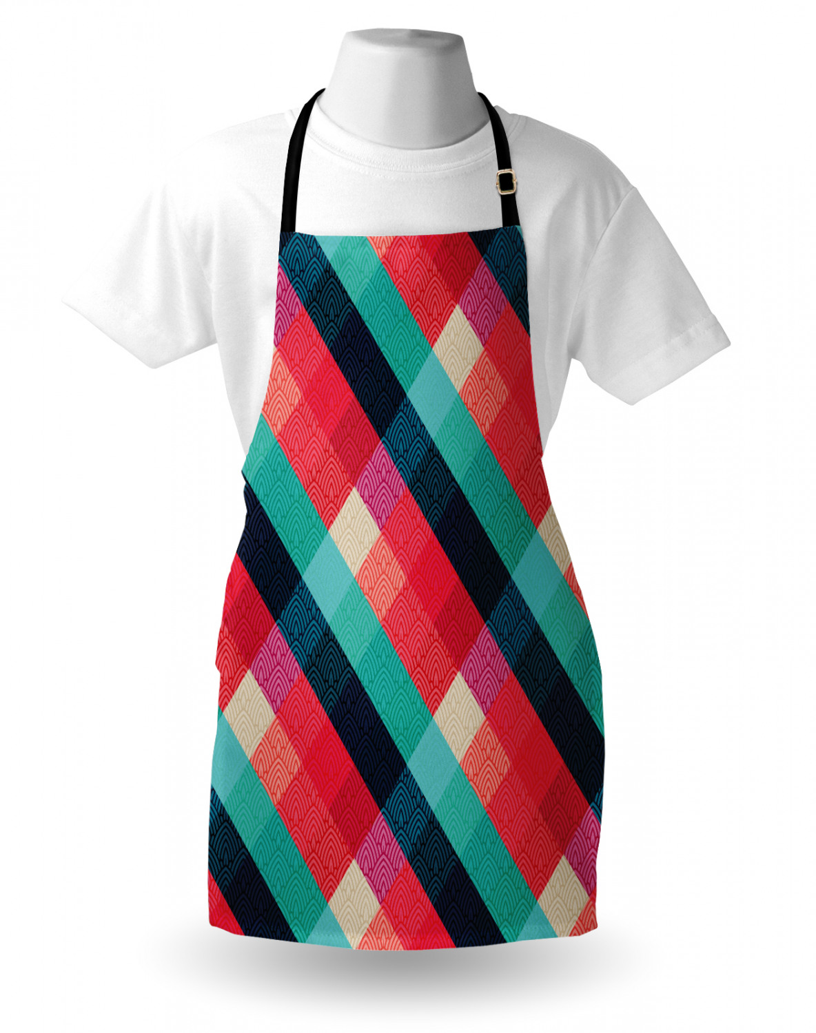 Ambesonne Durable Apron Bib with Adjustable Neck for Cooking Gardening