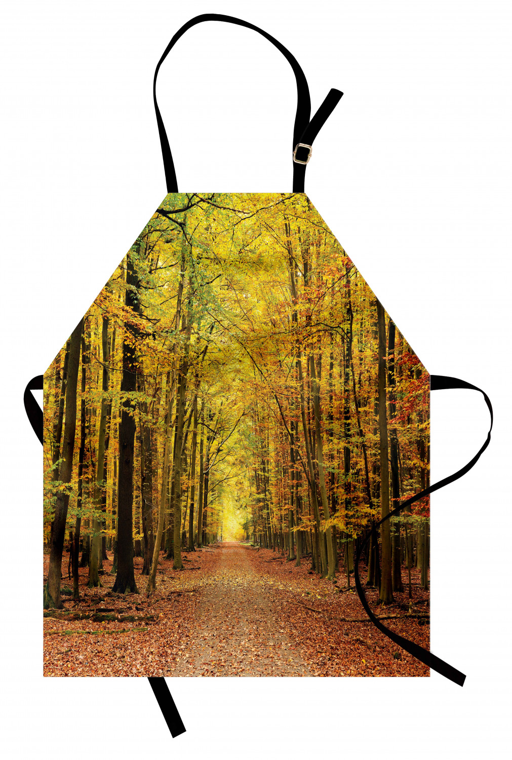 Ambesonne Durable Apron Bib with Adjustable Neck for Cooking Gardening