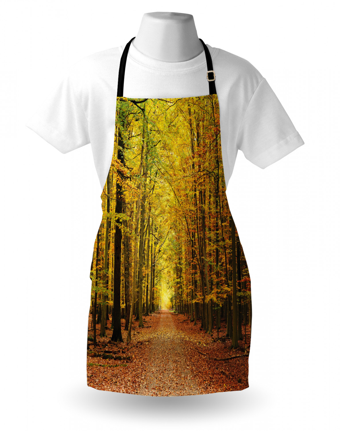 Ambesonne Durable Apron Bib with Adjustable Neck for Cooking Gardening