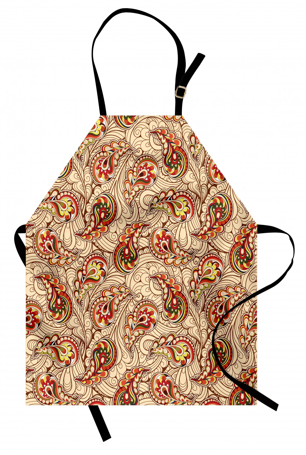 Ambesonne Durable Apron Bib with Adjustable Neck for Cooking Gardening