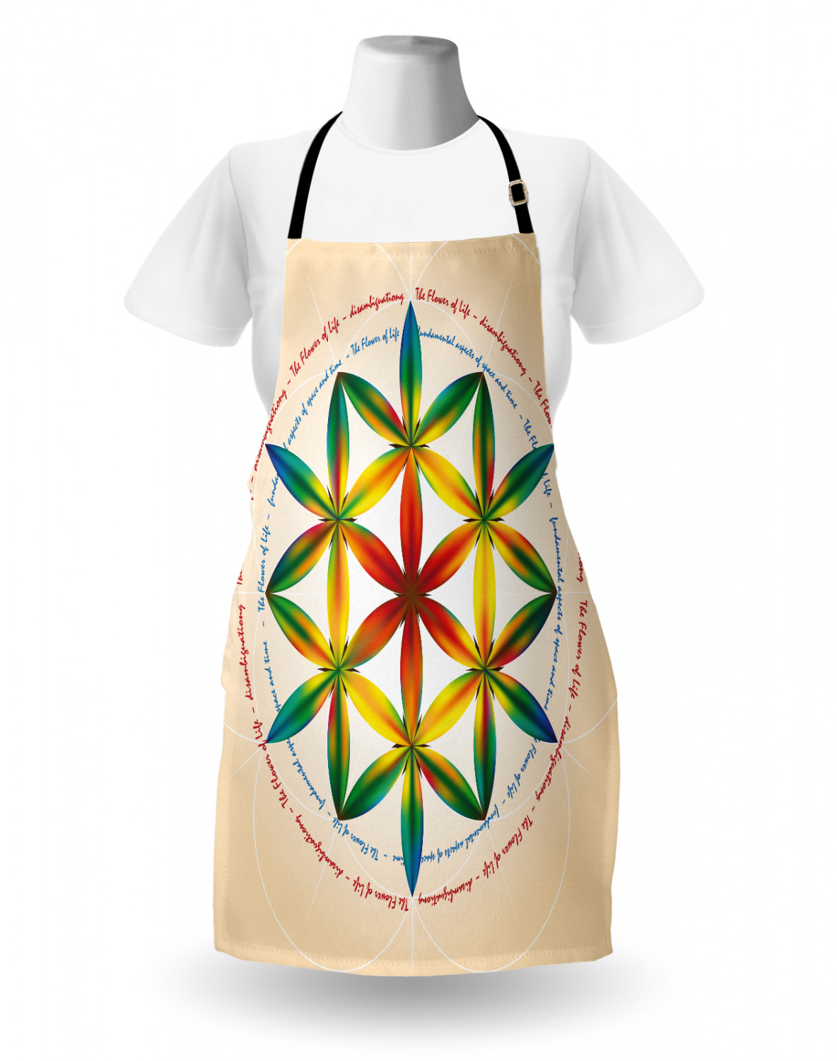 Ambesonne Durable Apron Bib with Adjustable Neck for Cooking Gardening