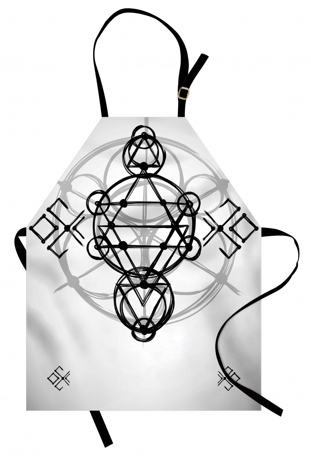 Ambesonne Durable Apron Bib with Adjustable Neck for Cooking Gardening