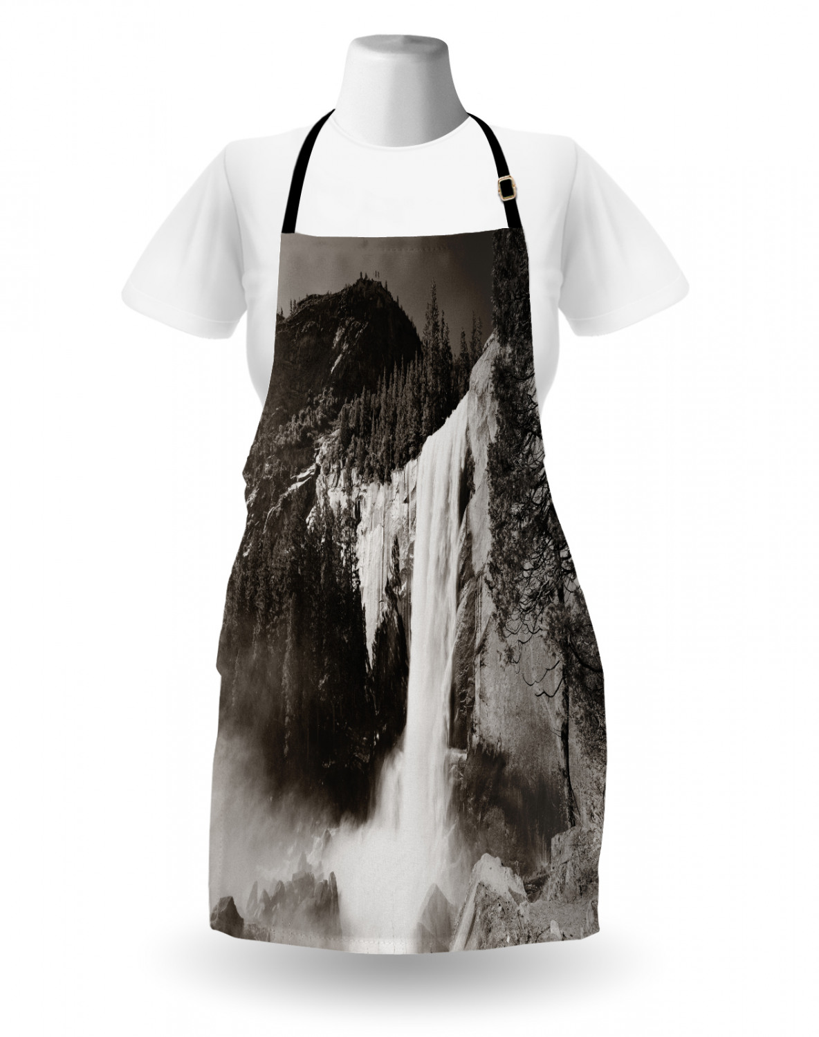 Ambesonne Unisex Apron with Adjustable Neck for Gardening Cooking