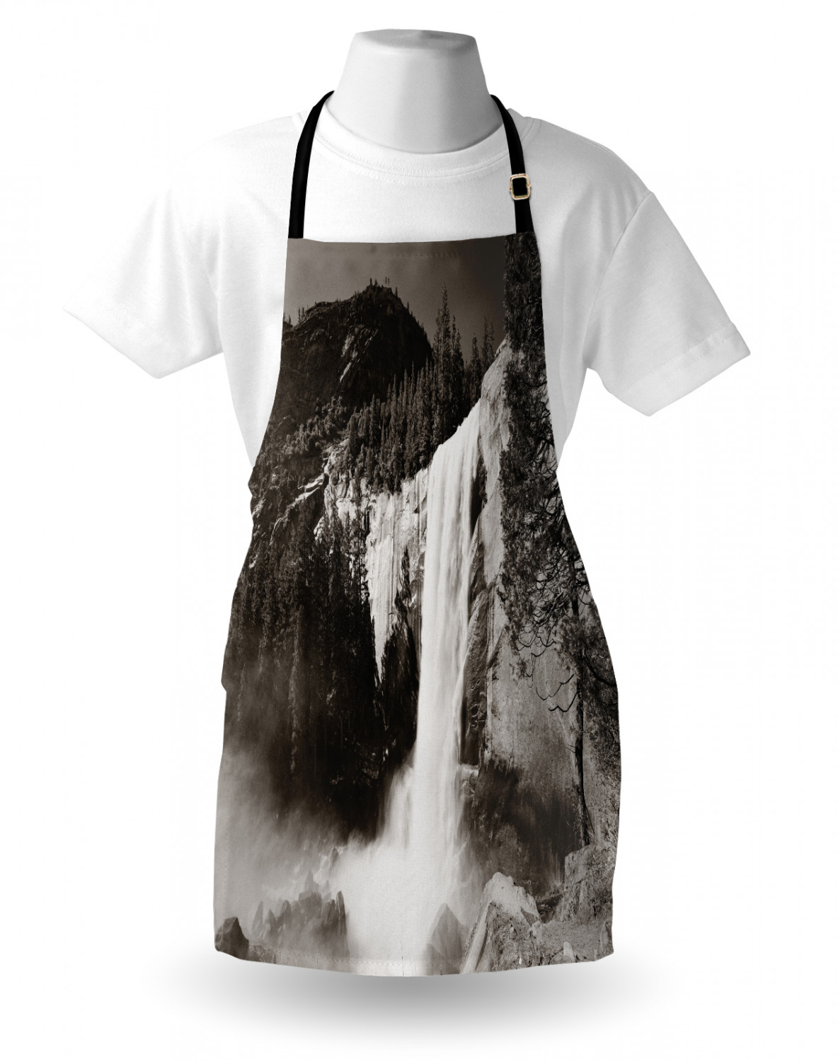 Ambesonne Unisex Apron with Adjustable Neck for Gardening Cooking