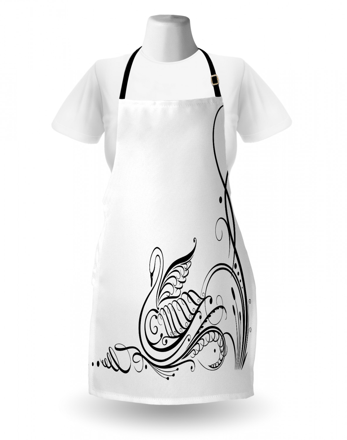 Ambesonne Unisex Apron with Adjustable Neck for Gardening Cooking