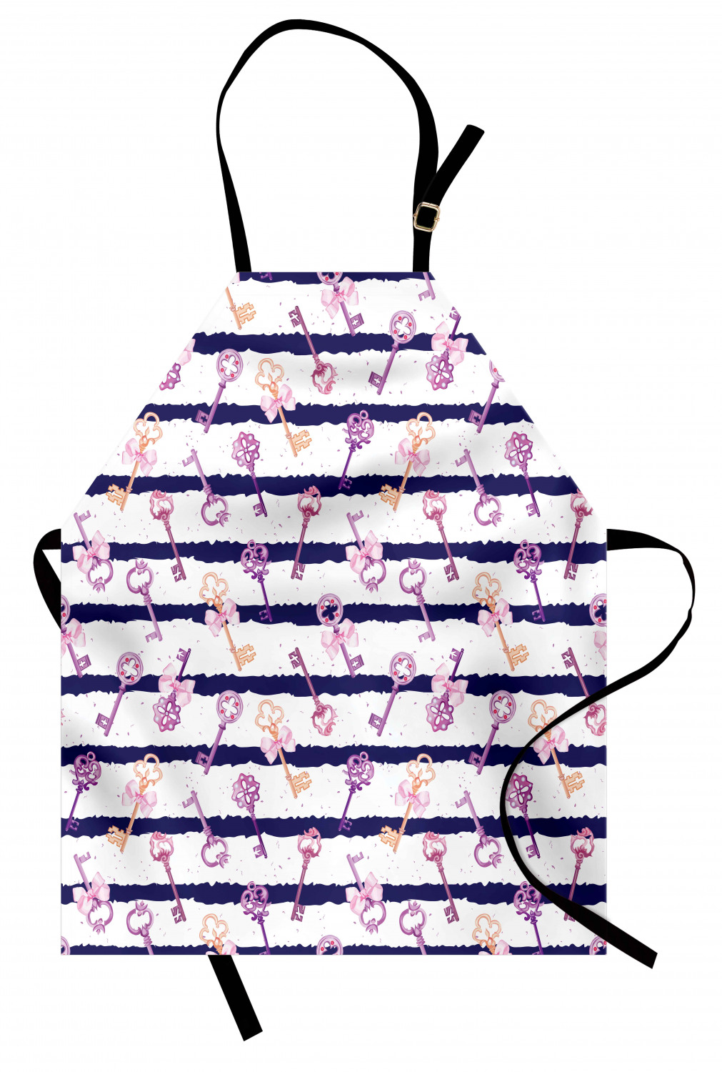 Ambesonne Retro Apron Unisex Kitchen Bib with Adjustable Neck Cooking Baking