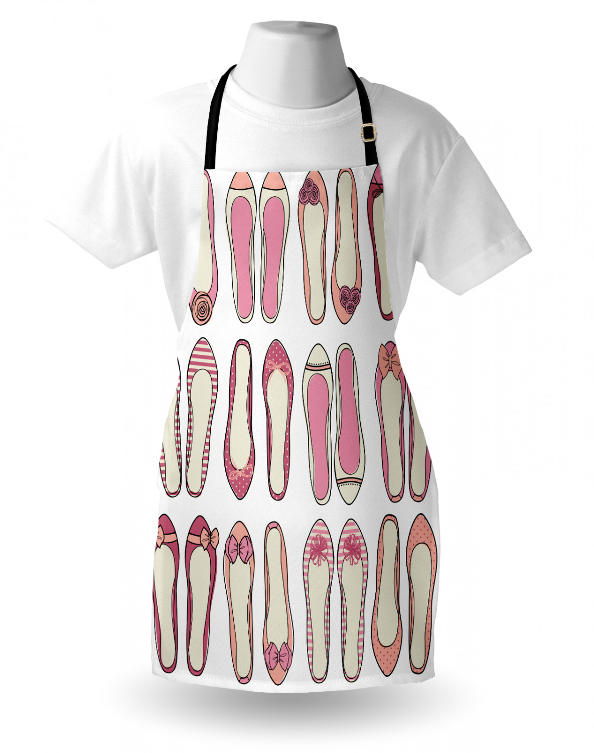 Ambesonne Retro Apron Unisex Kitchen Bib with Adjustable Neck Cooking Baking