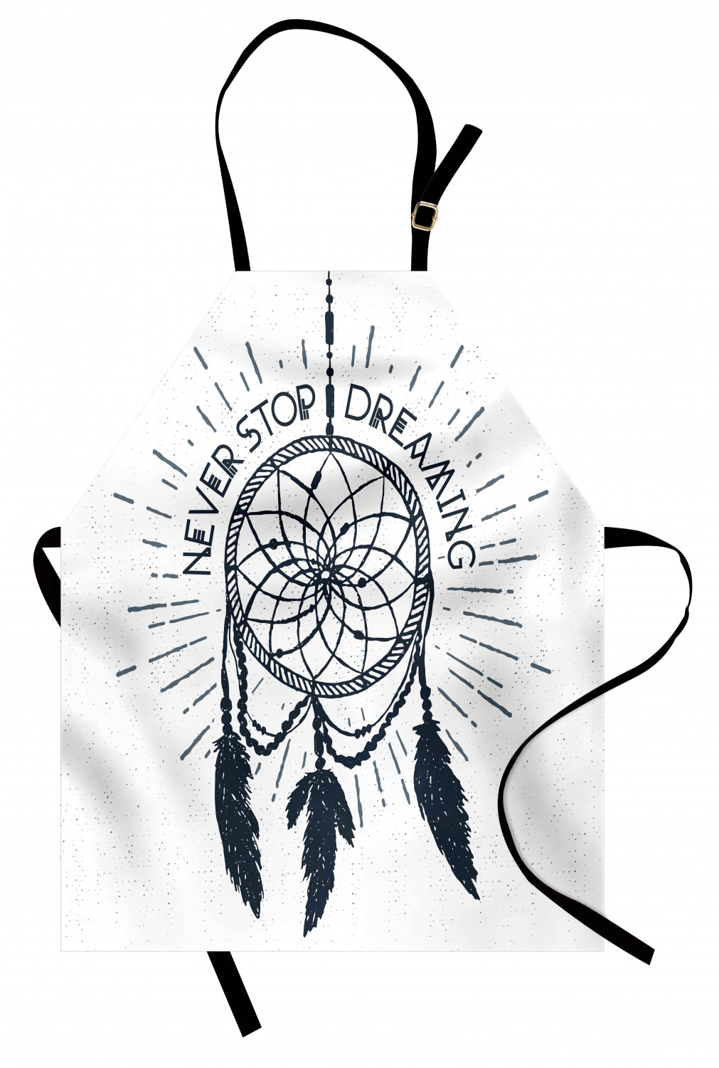 Ambesonne Durable Apron Bib with Adjustable Neck for Cooking Gardening